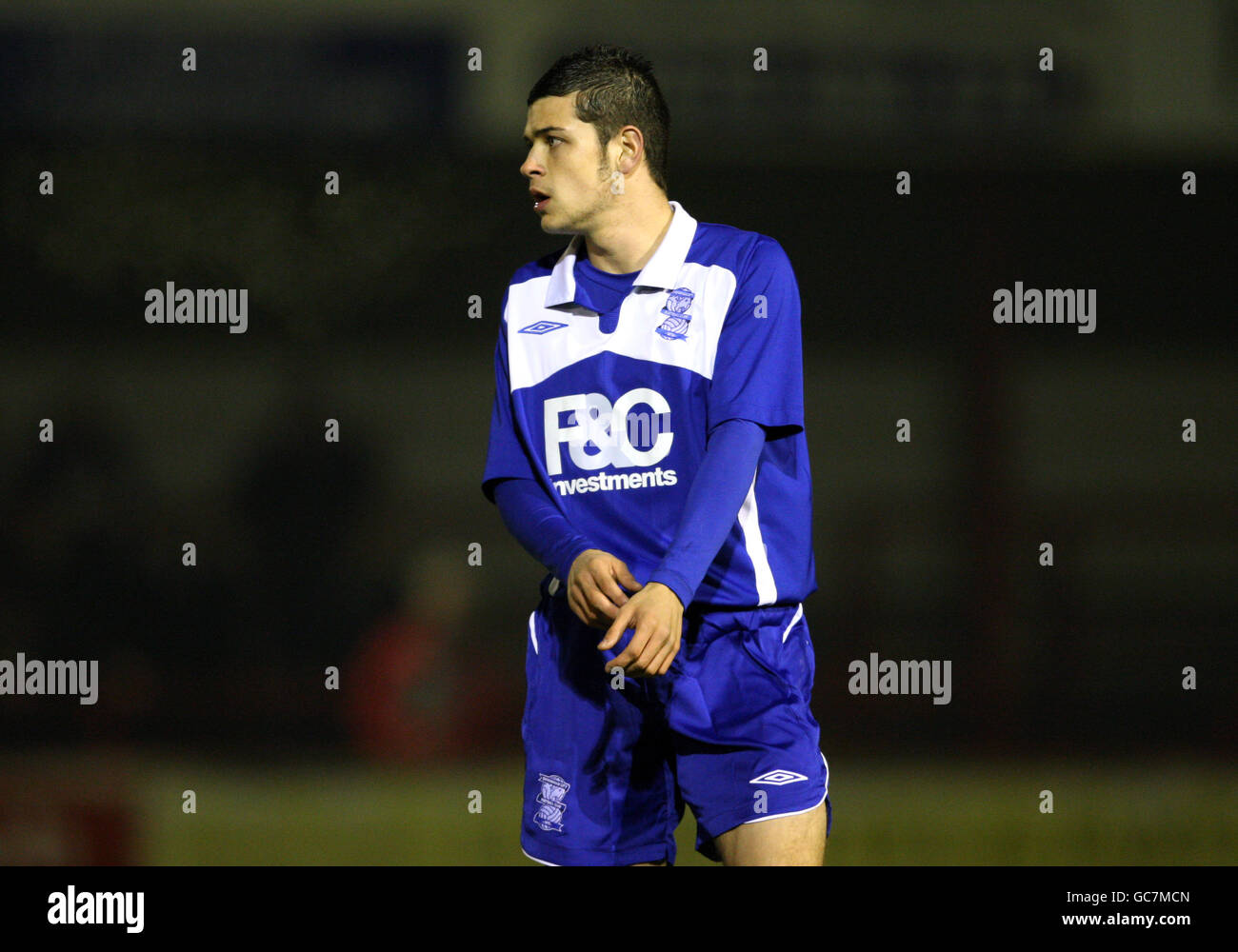 Fußball - FA Youth Cup - 3. Runde - Manchester United gegen Birmingham City - Moss Lane Stockfoto