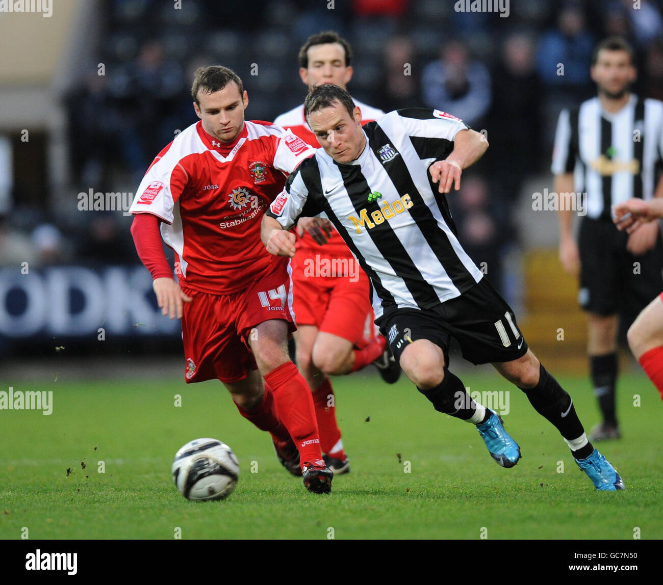 Fußball - Coca-Cola Football League Two - Notts County V Accrington Stanley - Meadow Lane Stockfoto