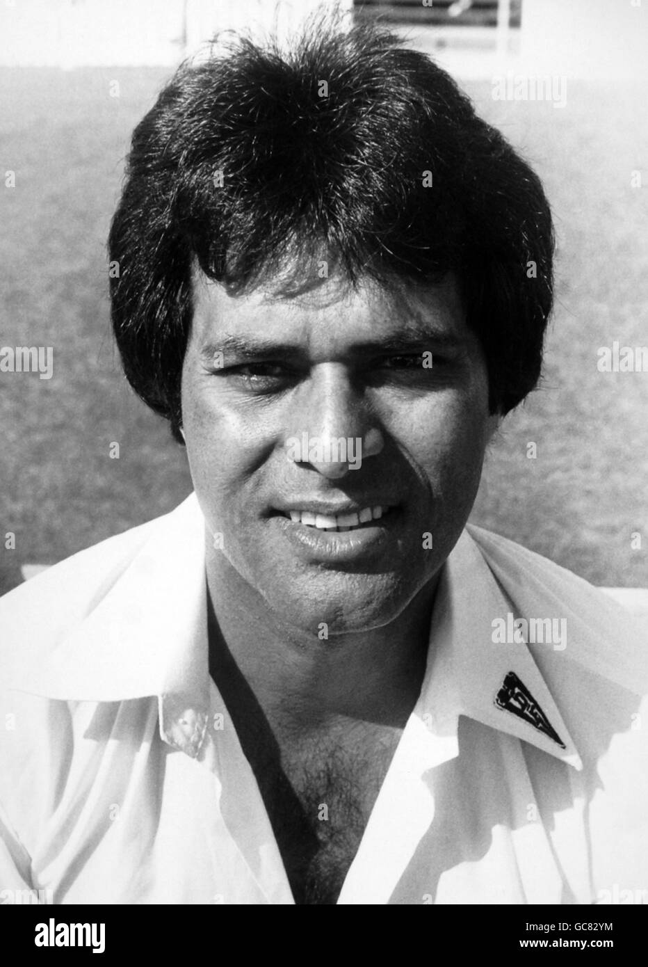 Cricket-Porträts. Der pakistanische Cricketspieler Younis Ahmed Stockfoto