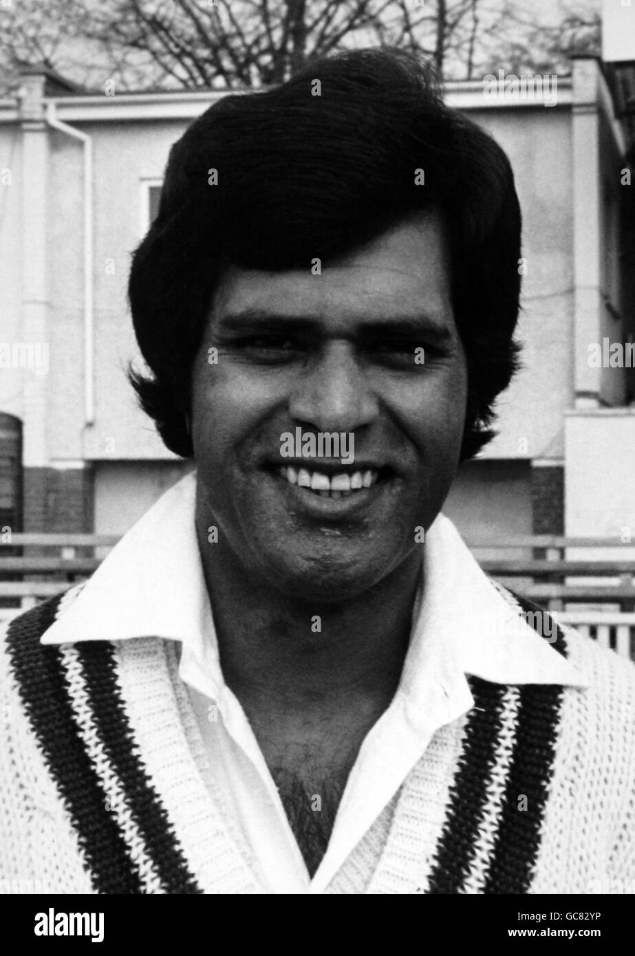 Cricket-Porträts. Pakistan Test Cricketspieler Younis Ahmed Stockfoto