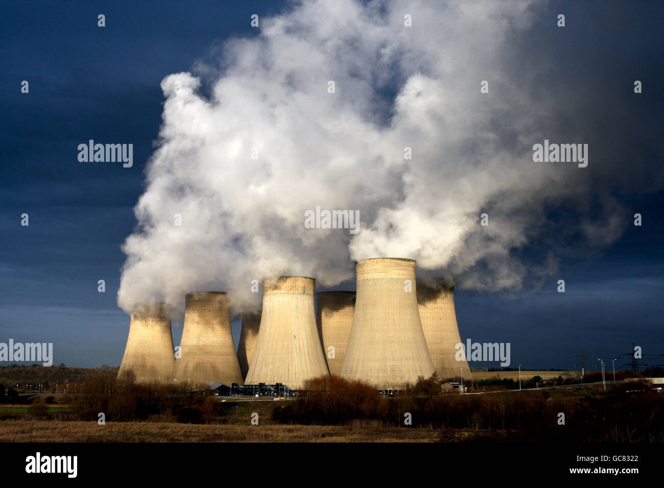 Ratcliffe Auf Dem Kraftwerk Soar. Eine allgemeine Ansicht von Ratcliffe auf dem Kraftwerk Soar Stockfoto