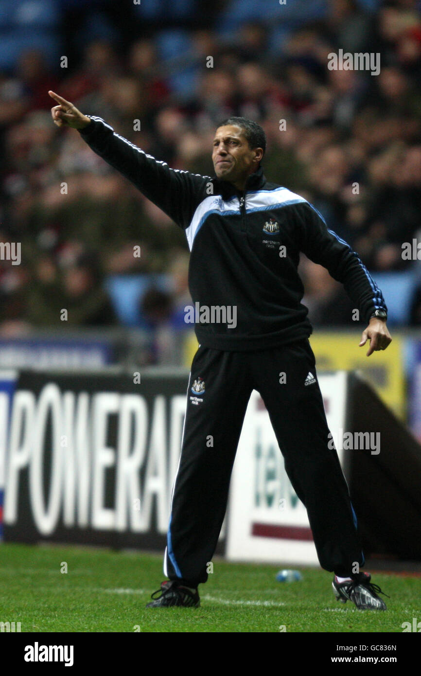 Fußball - Coca-Cola Football League Championship - Coventry City / Newcastle United - Ricoh Arena. Chris Hughton, Manager bei Newcastle United Stockfoto