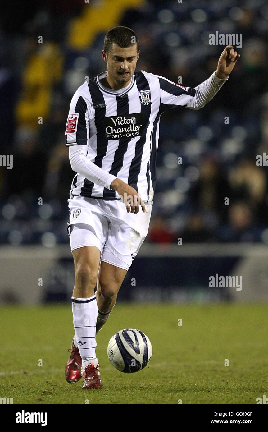 Fußball - Coca-Cola Football League Championship - West Bromwich Albion gegen Nottingham Forest - The Hawthorns. Gabriel Tamas, West Bromwich Albion Stockfoto