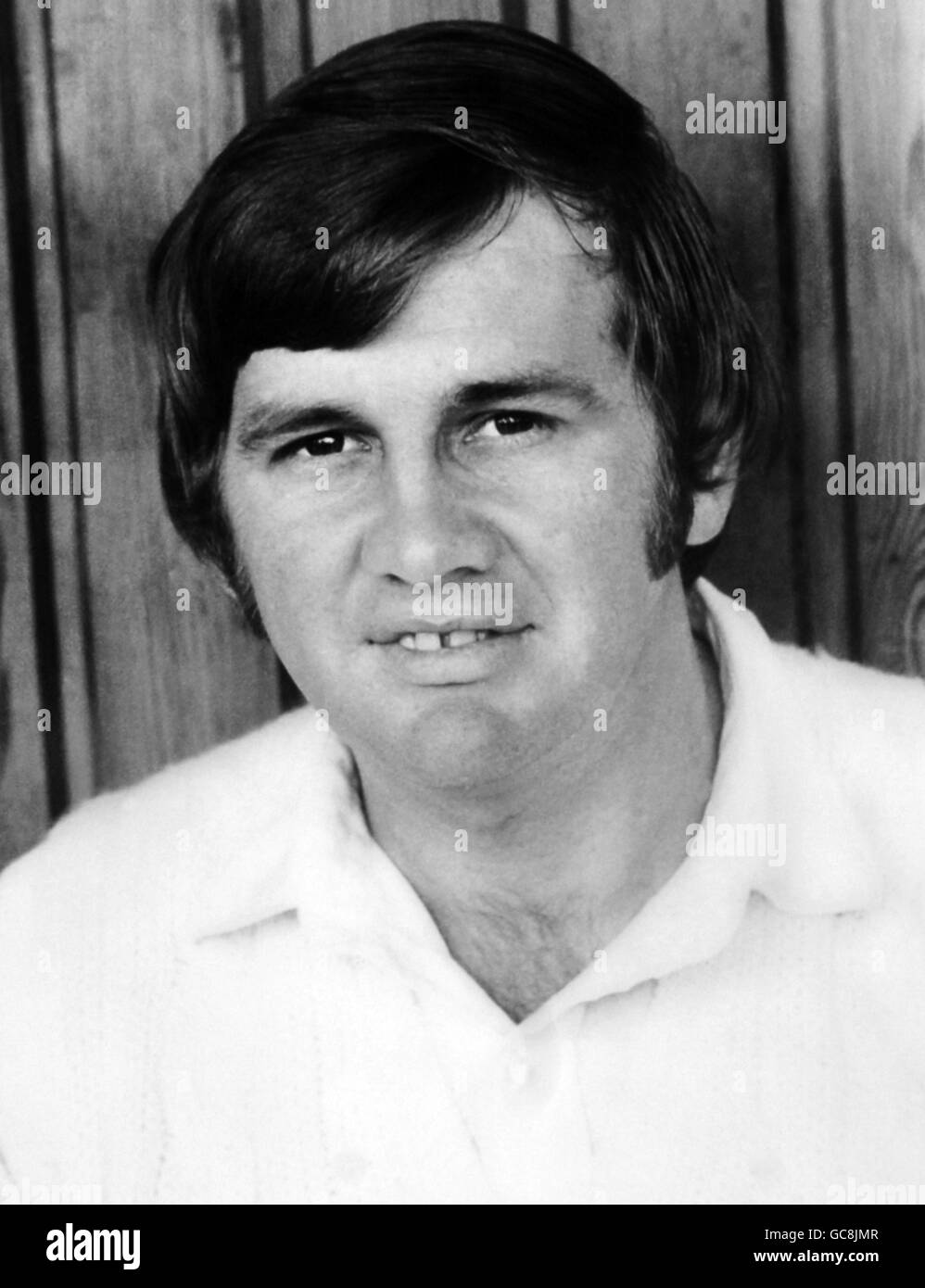 Cricket-Porträts. Australischer Cricketer Bruce C. Francis, rechte Fledermaus mit Essex Stockfoto