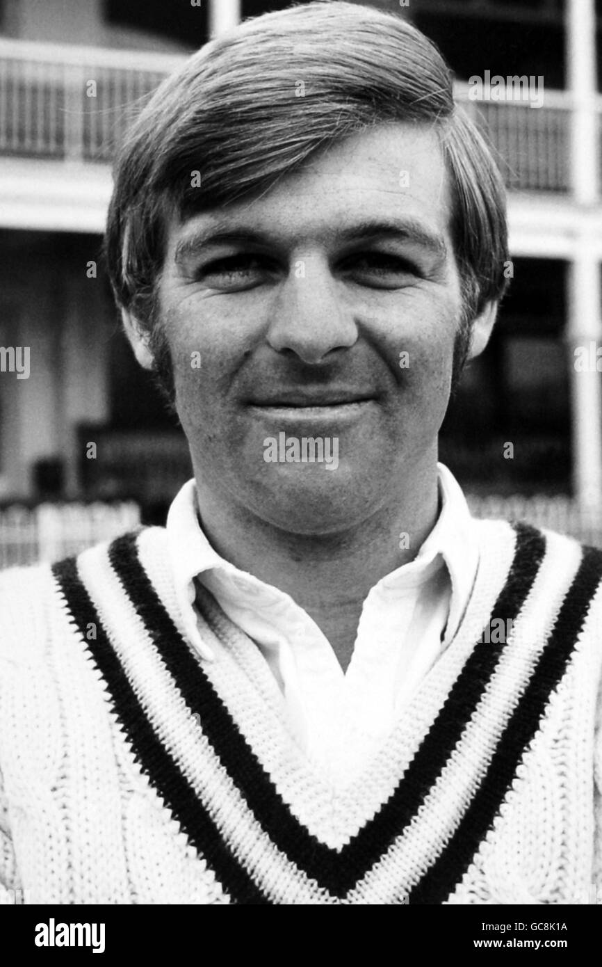Cricket-Porträts. Trevor Jesty aus Hampshire Stockfoto