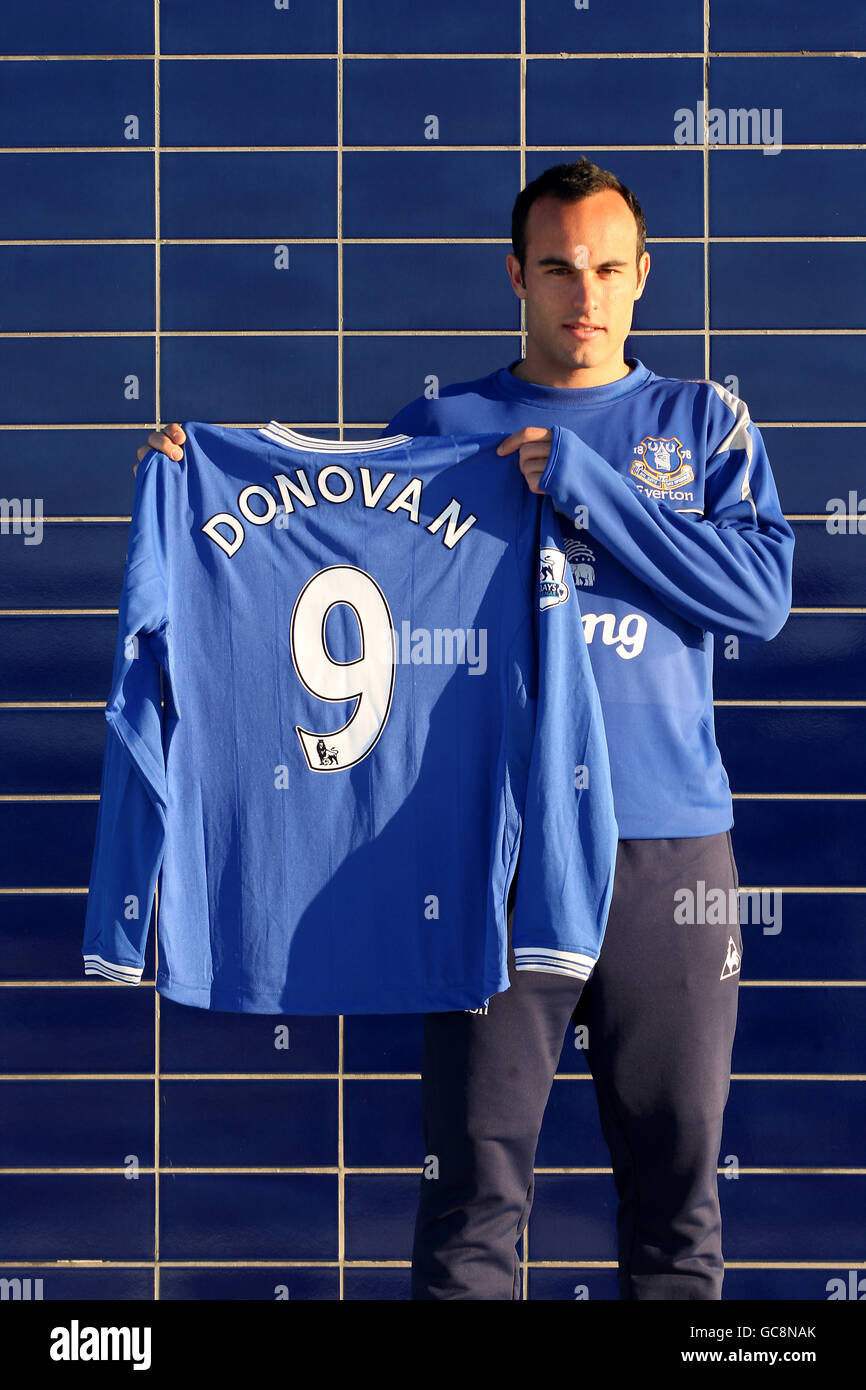 Fußball - Barclays Premier League - Everton-Pressekonferenz - Finch Farm Stockfoto