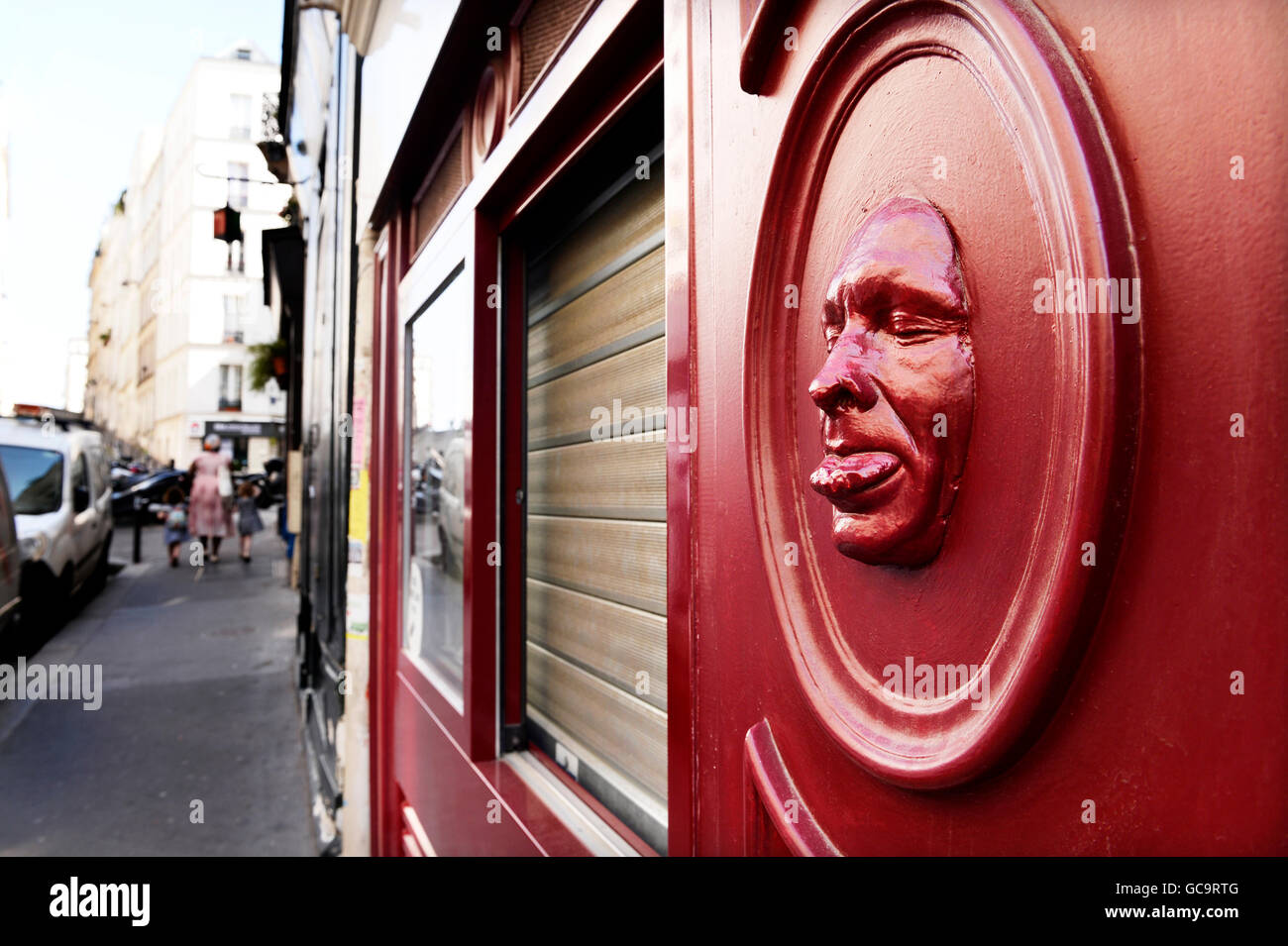Street-Art in Montmartre, paris Stockfoto