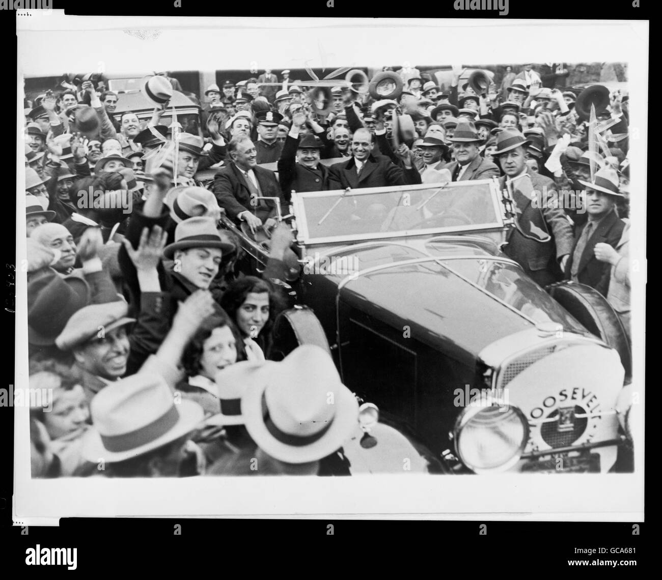 Franklin Delano Roosevelt Kampagne im Jahr 1932. Stockfoto