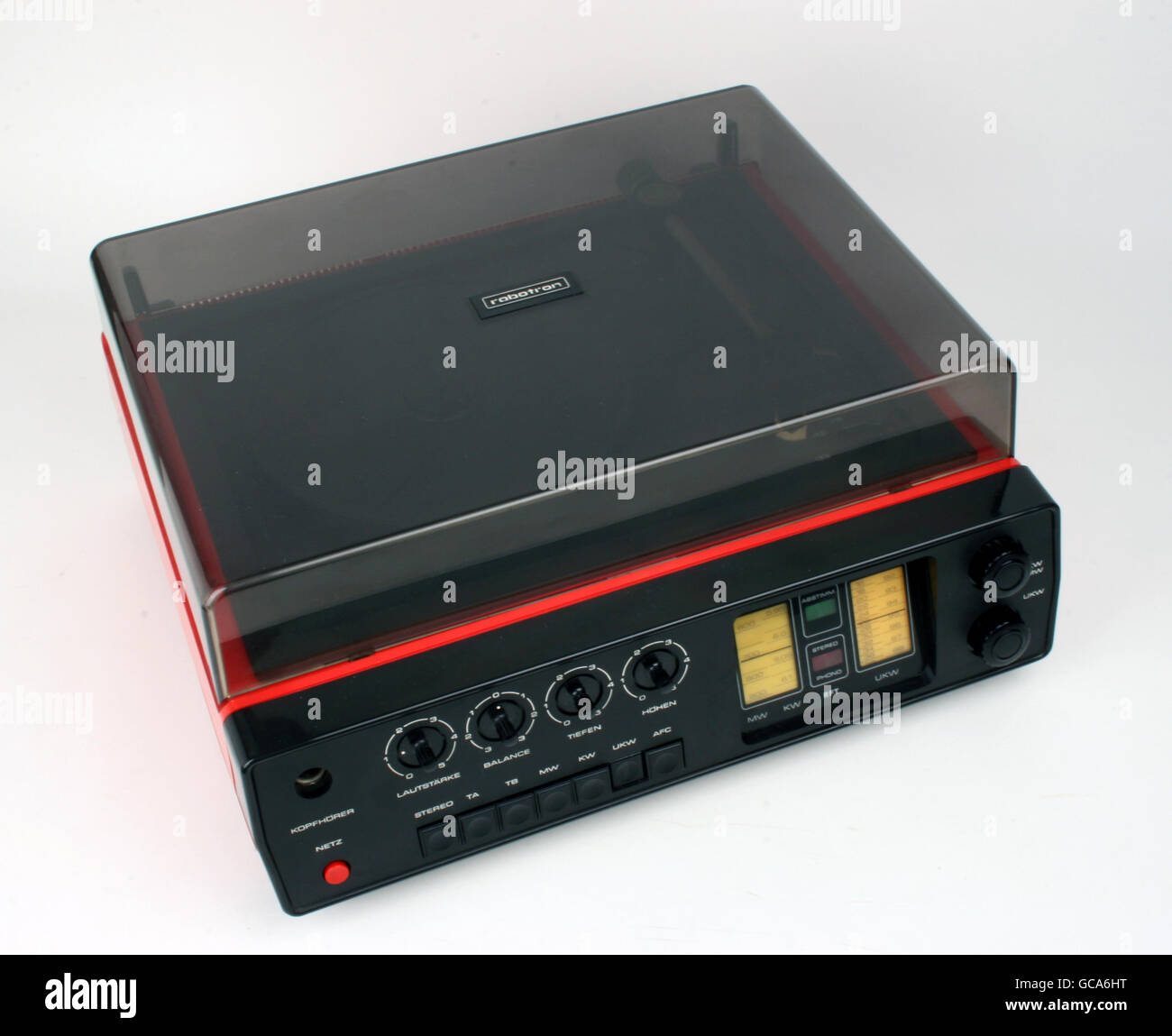Rundfunk, Radio, Radio, Radio-Phono-Kombination Robotron 4000 Stereo-Set, mady by VEB Robtron-Elektronik Dresden, DDR, 1976, Zusatzrechte-Clearences-nicht vorhanden Stockfoto