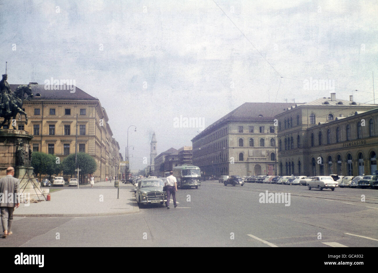 Geographie / Reisen, Deutschland, Bayern, München, Straßen, Ludwigstraße, Juni 1961, Zusatzrechte-Clearences-nicht vorhanden Stockfoto