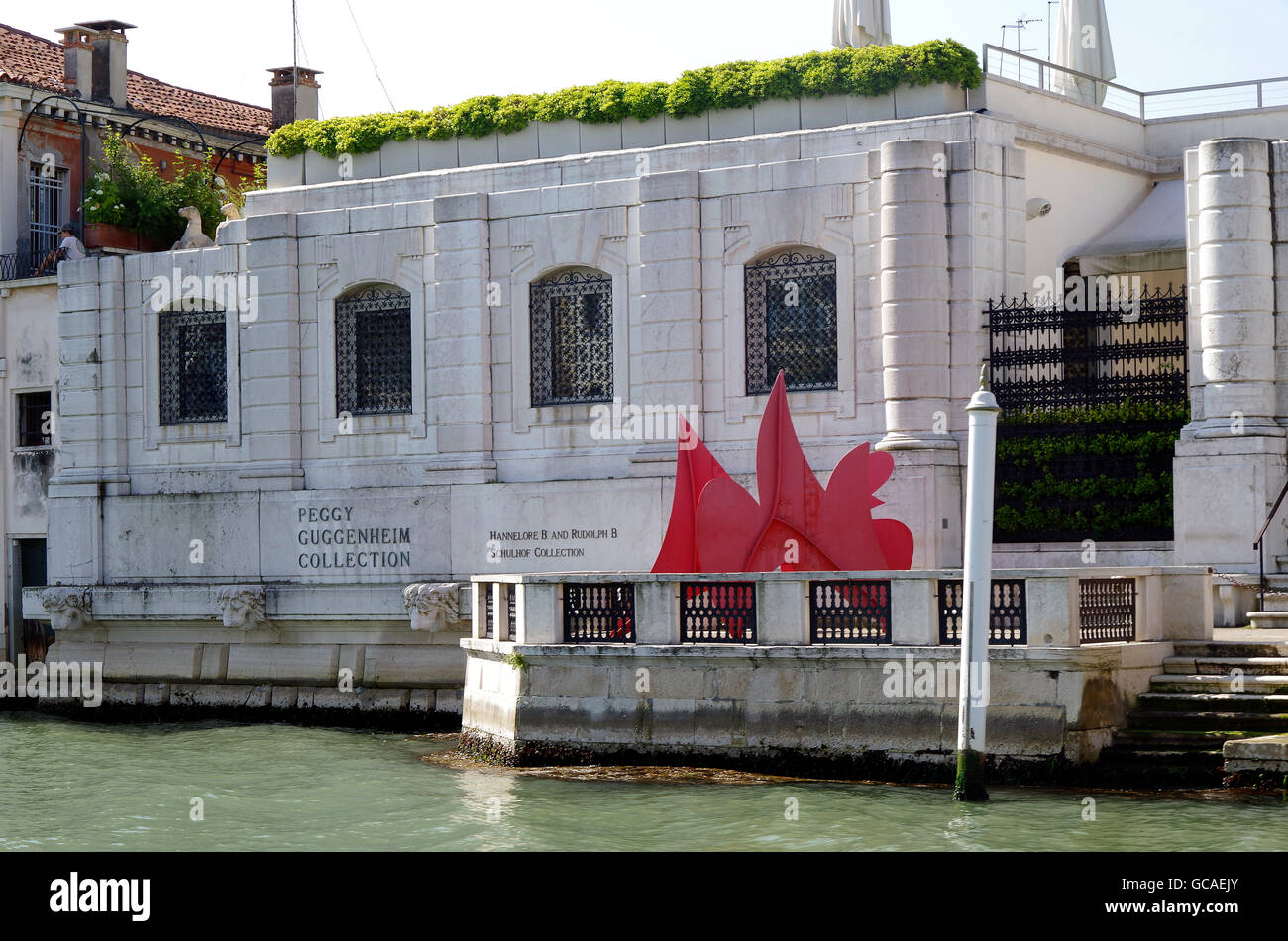 Solomon Guggenheim Foundation Canal Grande Venedig Stockfoto