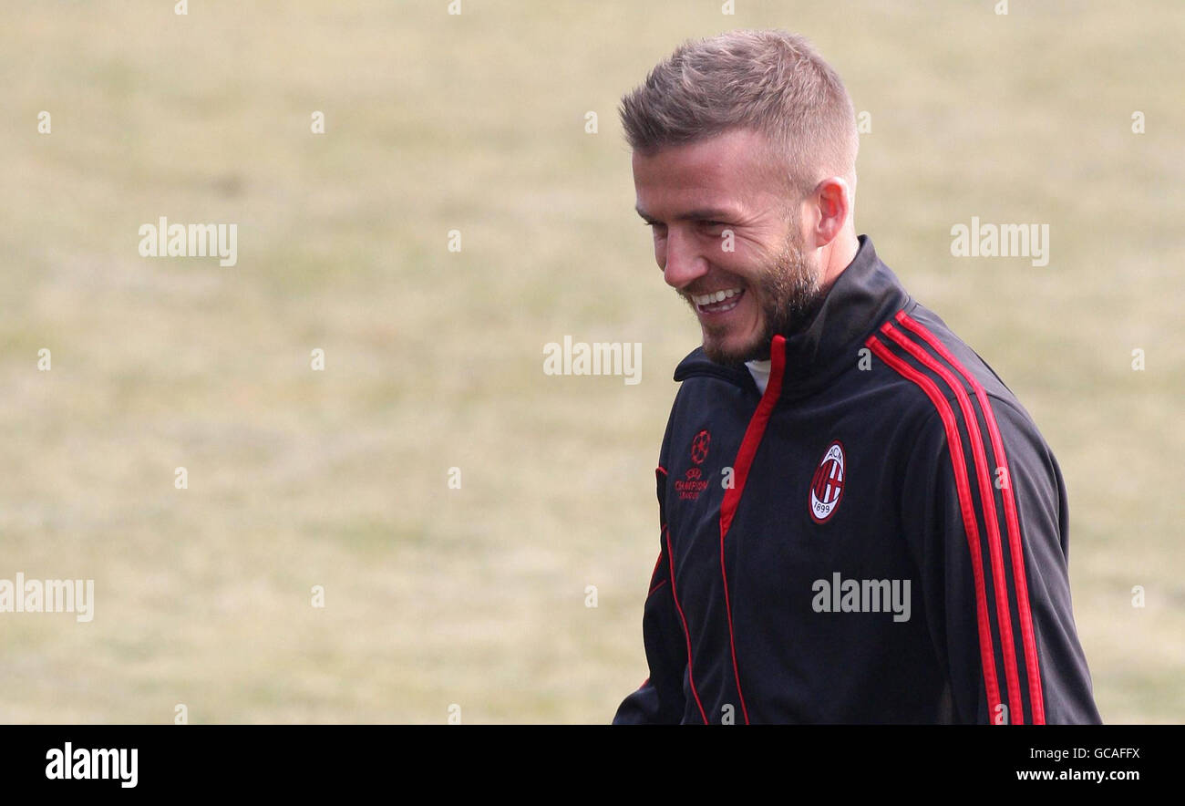 Fußball - AC Mailand Training und Pressekonferenz - Milanello Stockfoto