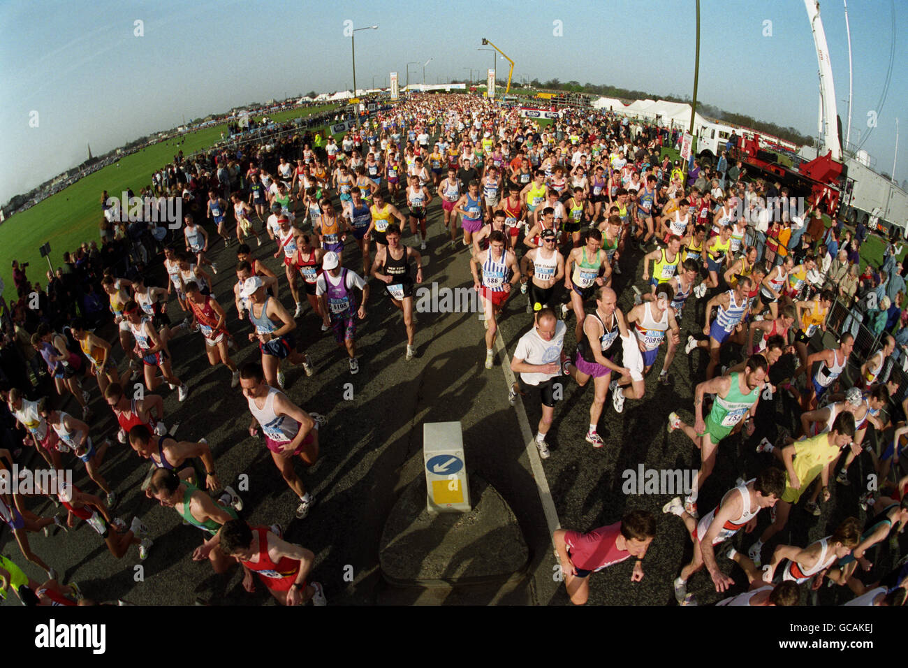 BEGINN DER LONDON-MARATHON Stockfoto