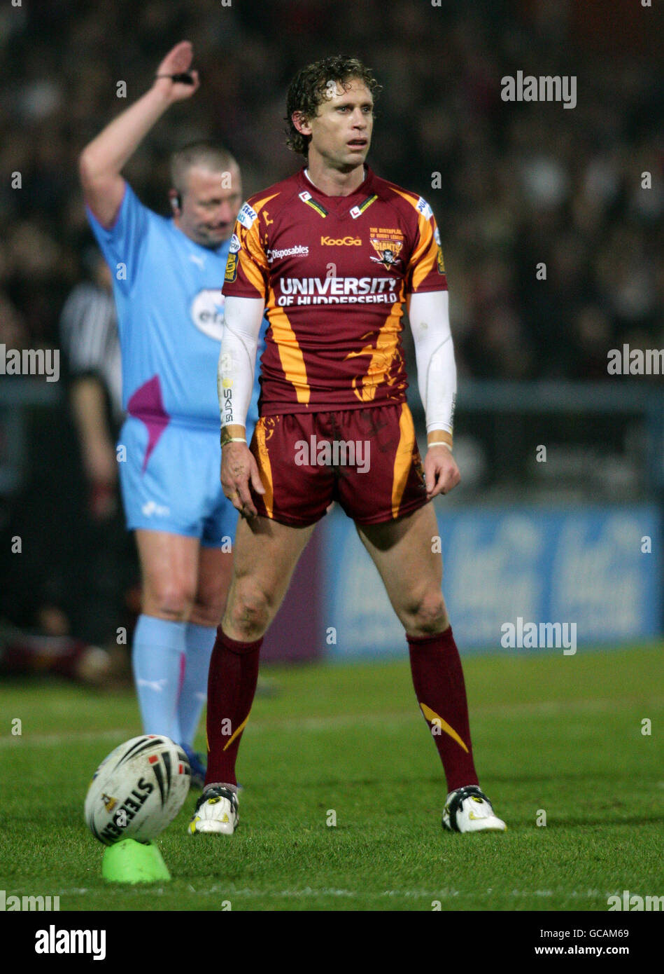 Rugby League - Engage Super League - Huddersfield Giants gegen Bradford Bulls - Galpharm Stadium. Brett Hodgson, Huddersfield Giants Stockfoto