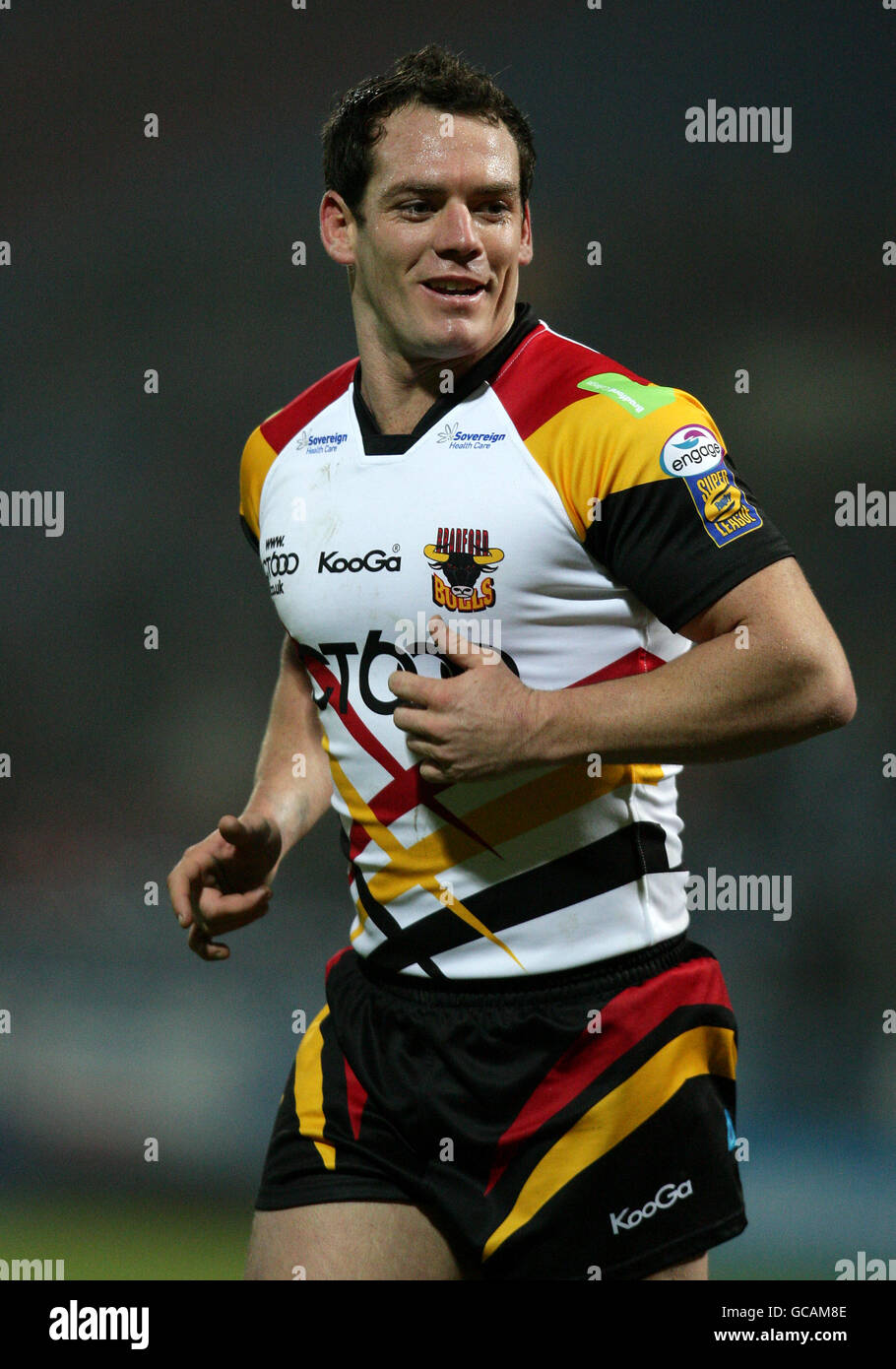 Rugby League - Engage Super League - Huddersfield Giants gegen Bradford Bulls - Galpharm Stadium. Heath L'Estrange, Bradford Bulls Stockfoto