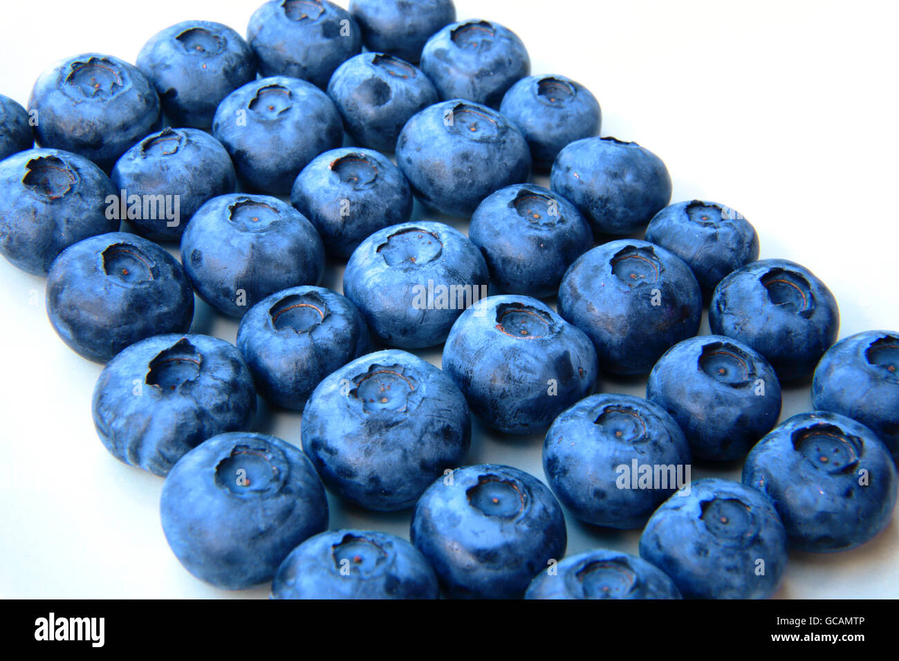 Nahaufnahme eines Bündels von Heidelbeeren Stockfoto