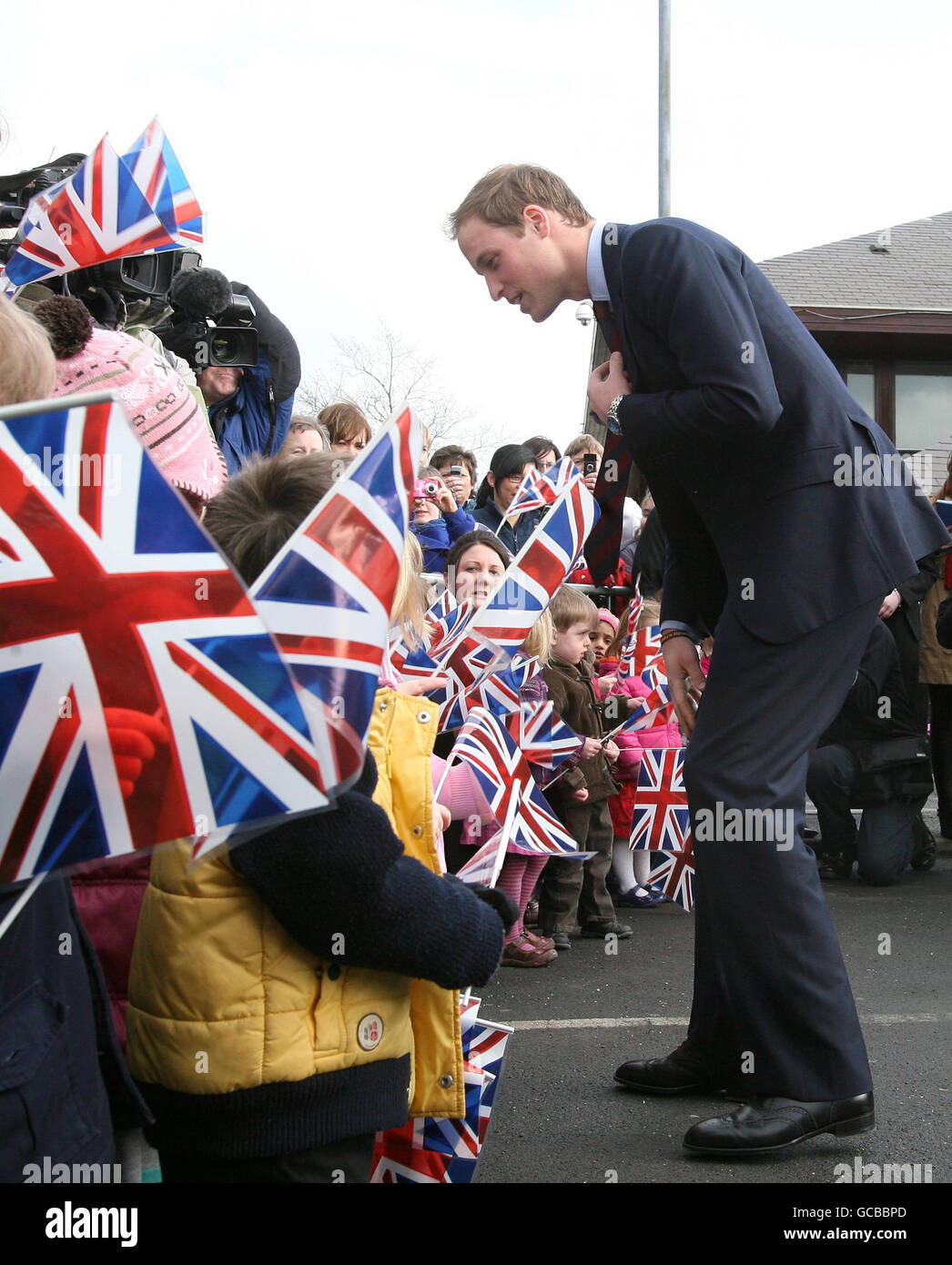 Prinz William besucht Alder Hey Kinderkrankenhaus Stockfoto