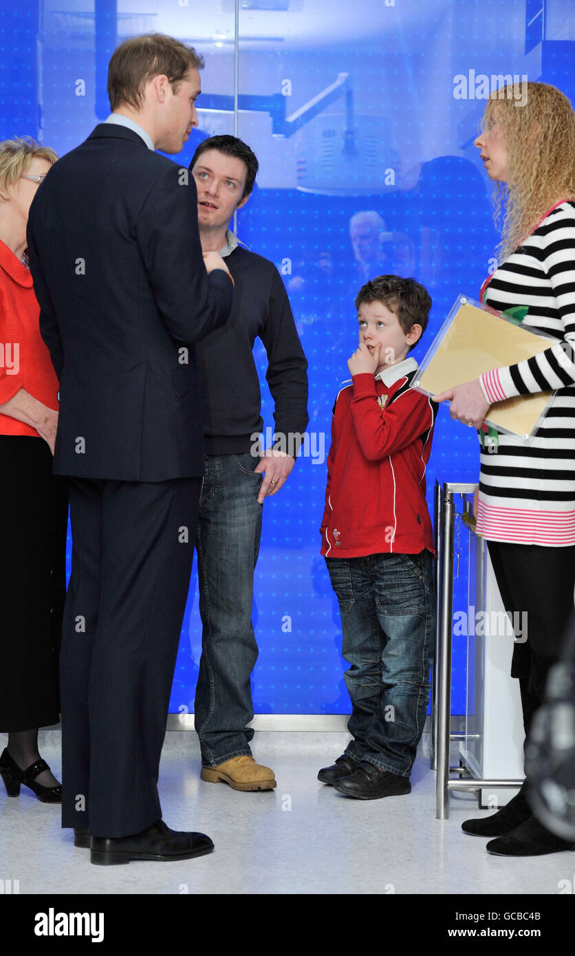 Prinz William besucht Alder Hey Kinderkrankenhaus Stockfoto