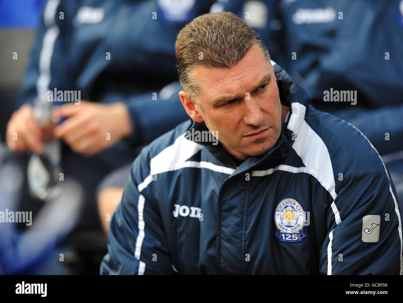 Fußball - Coca-Cola Football League Championship - Leicester City / Nottingham Forest - The Walkers Stadium. Nigel Pearson, Leicester City Manager Stockfoto