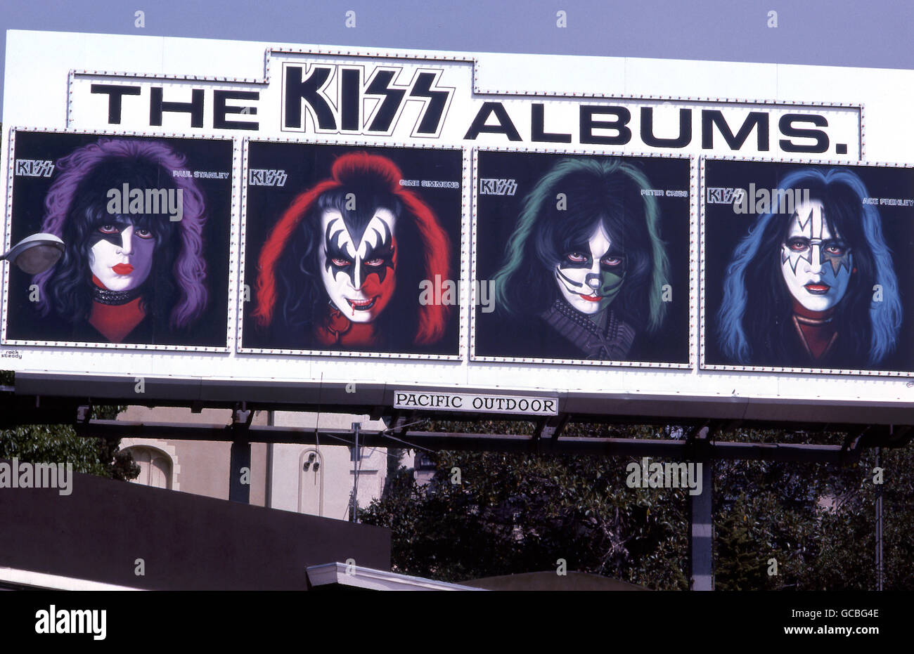 Kuss Plakatwand am Sunset Strip ca. 1978 Stockfoto