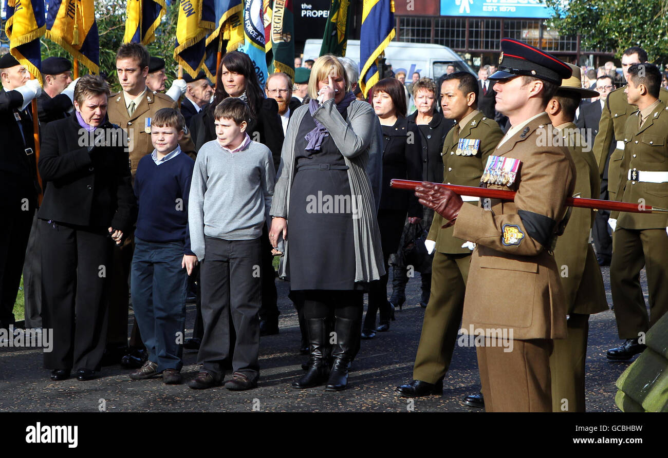 David Markland Beerdigung Stockfoto