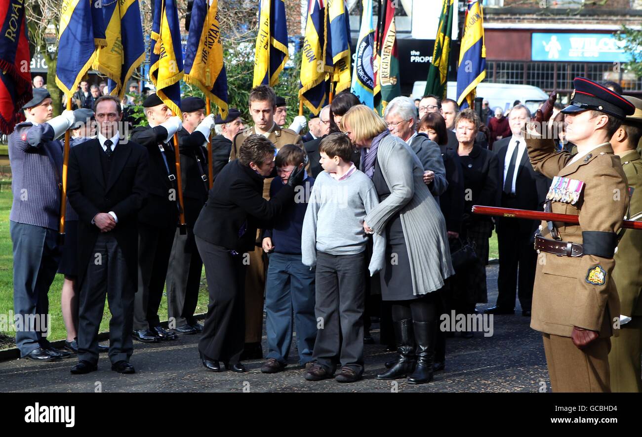 David Markland Beerdigung Stockfoto