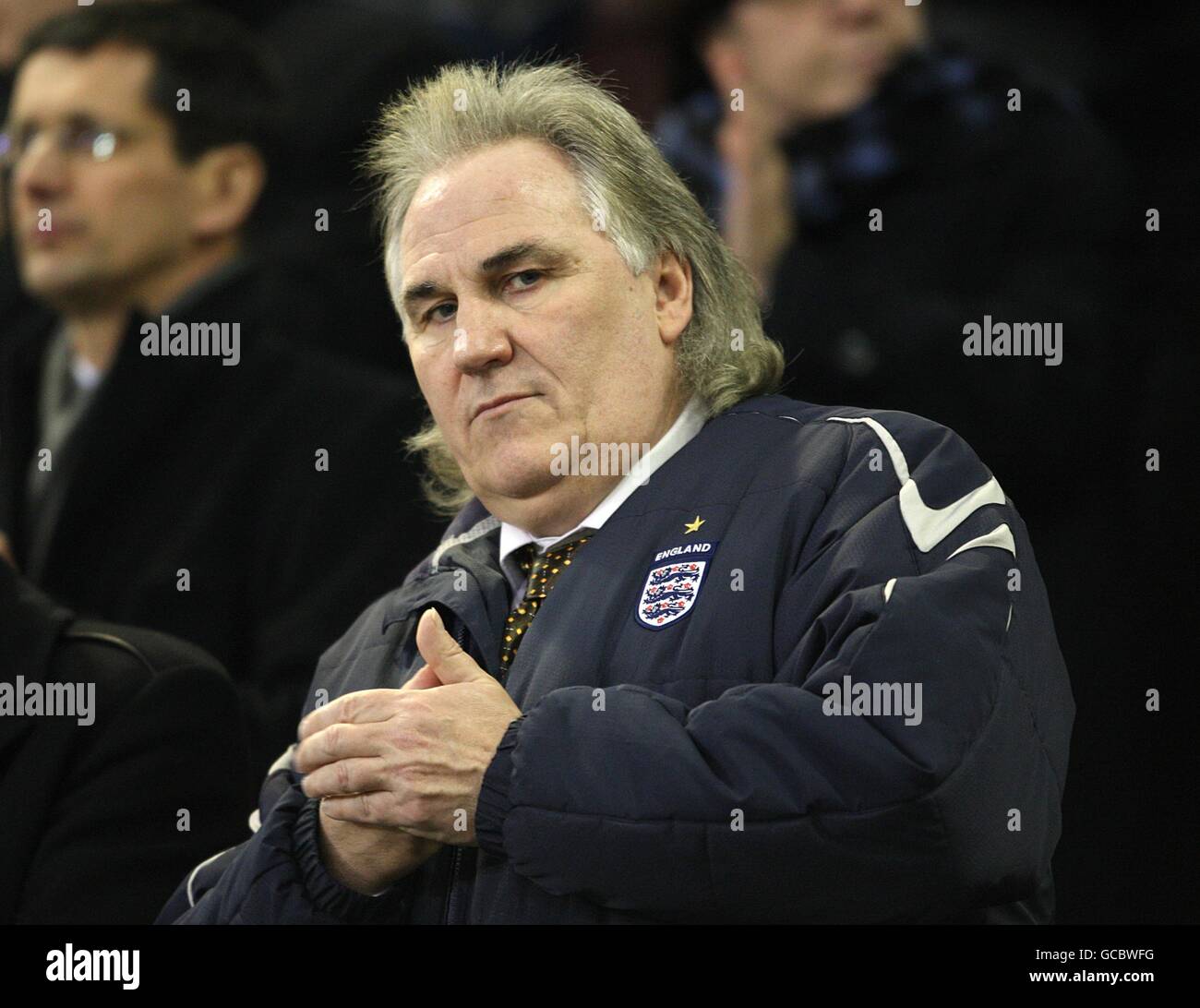 Fußball - Barclays Premier League - Burnley gegen Stoke City - Turf Moor. Stoke City Coach Gerry Francis auf der Tribüne Stockfoto