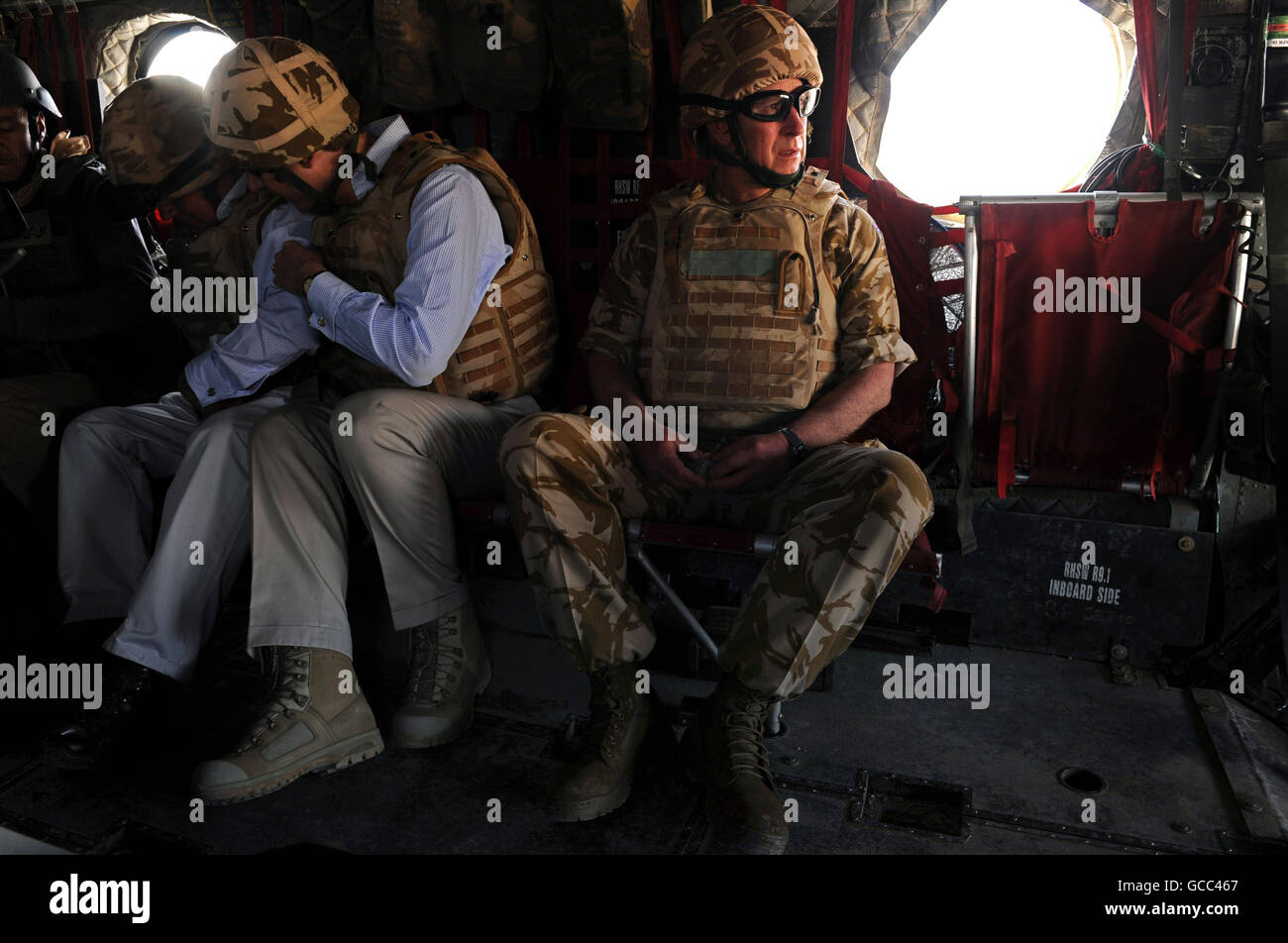 Prince Of Wales besucht Afghanistan Stockfoto