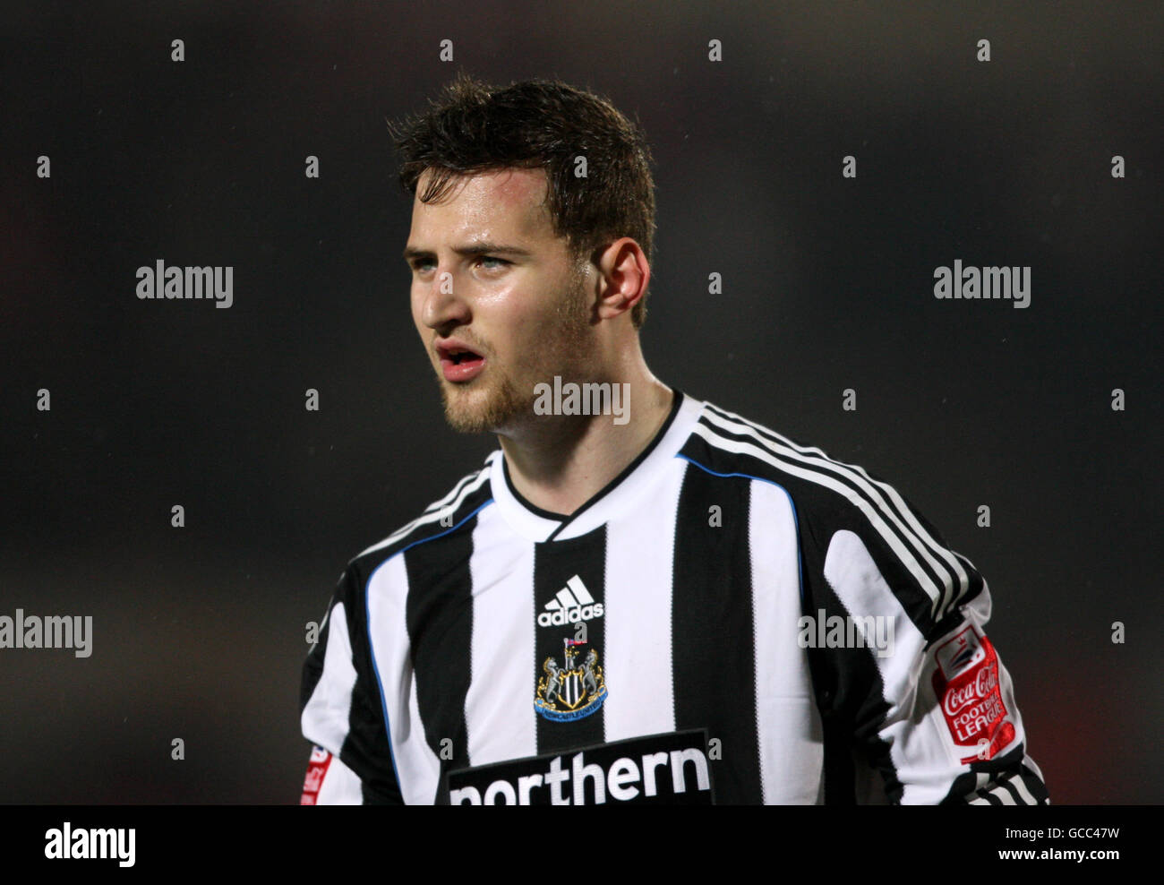 Fußball - Coca-Cola Football League Championship - Doncaster Rovers gegen Newcastle United - Keepmoat Stadium. Tamas Kadar, Newcastle United Stockfoto