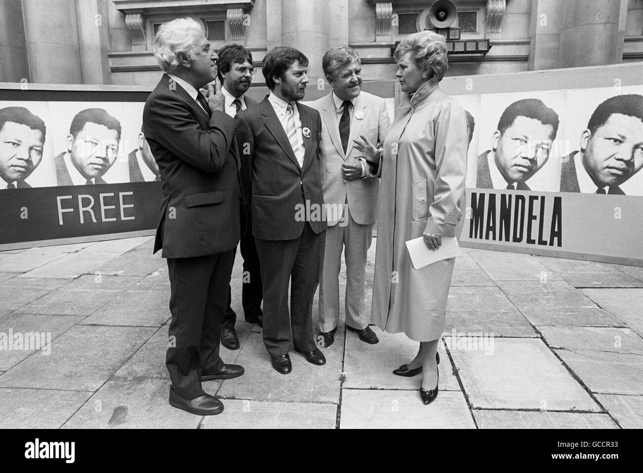 Politik - freie Nelson Mandela Kampagne - Auswärtiges Amt, London Stockfoto