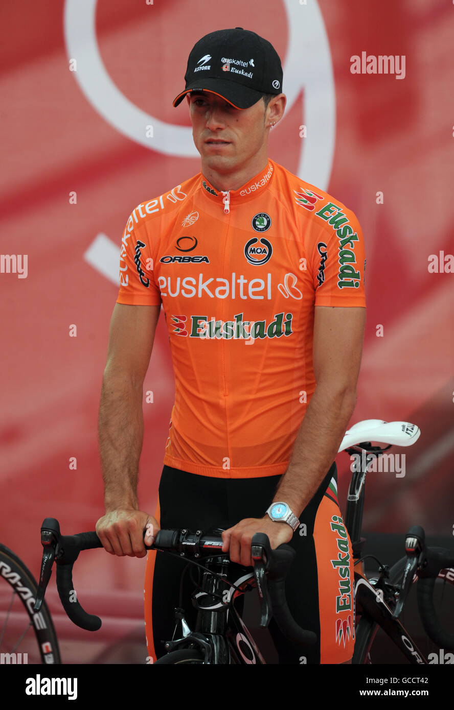 Radfahren - Tour de France 2009 - Team-Präsentationen - Monaco. Alan Perez (Spanien), Euskaltel Euskadi Stockfoto