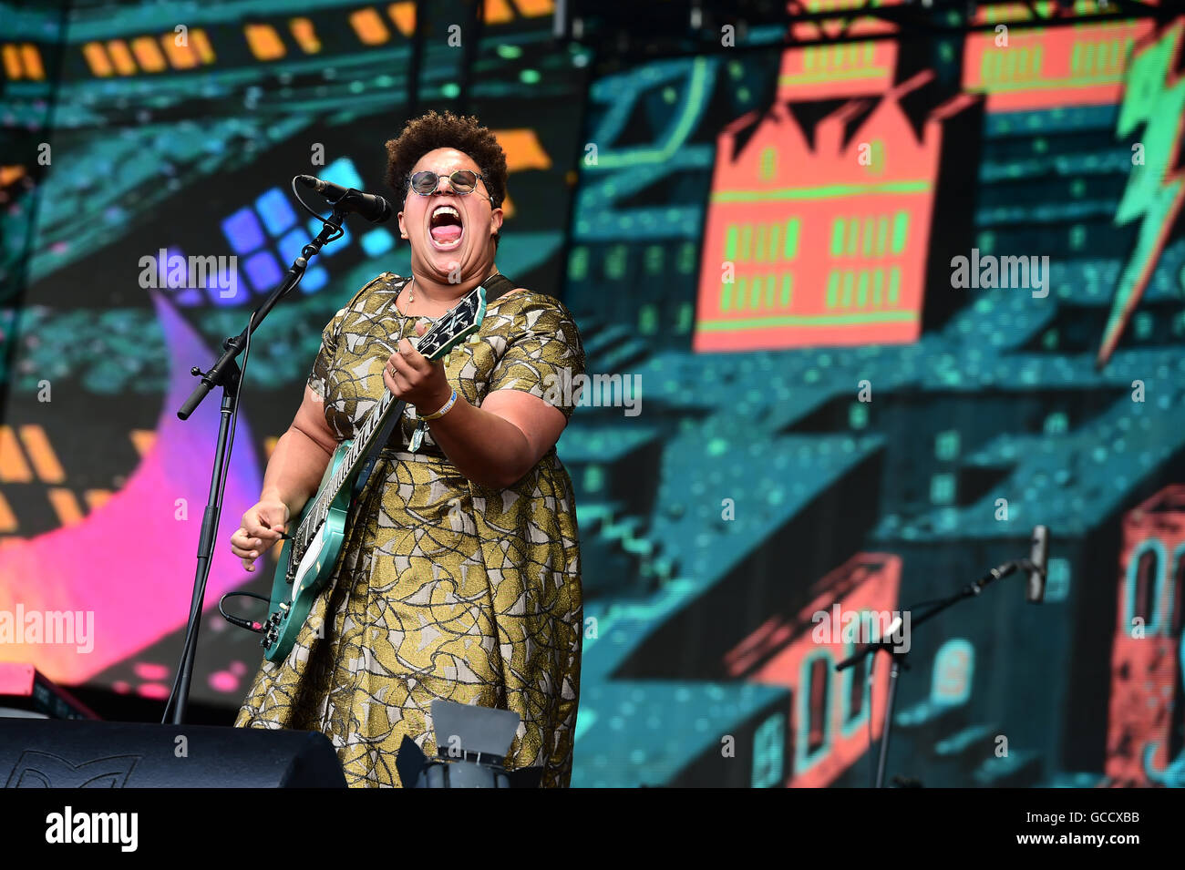 Brittany Howard von Alabama Shakes beim British Summer Time Festival im Hyde Park, London. Stockfoto