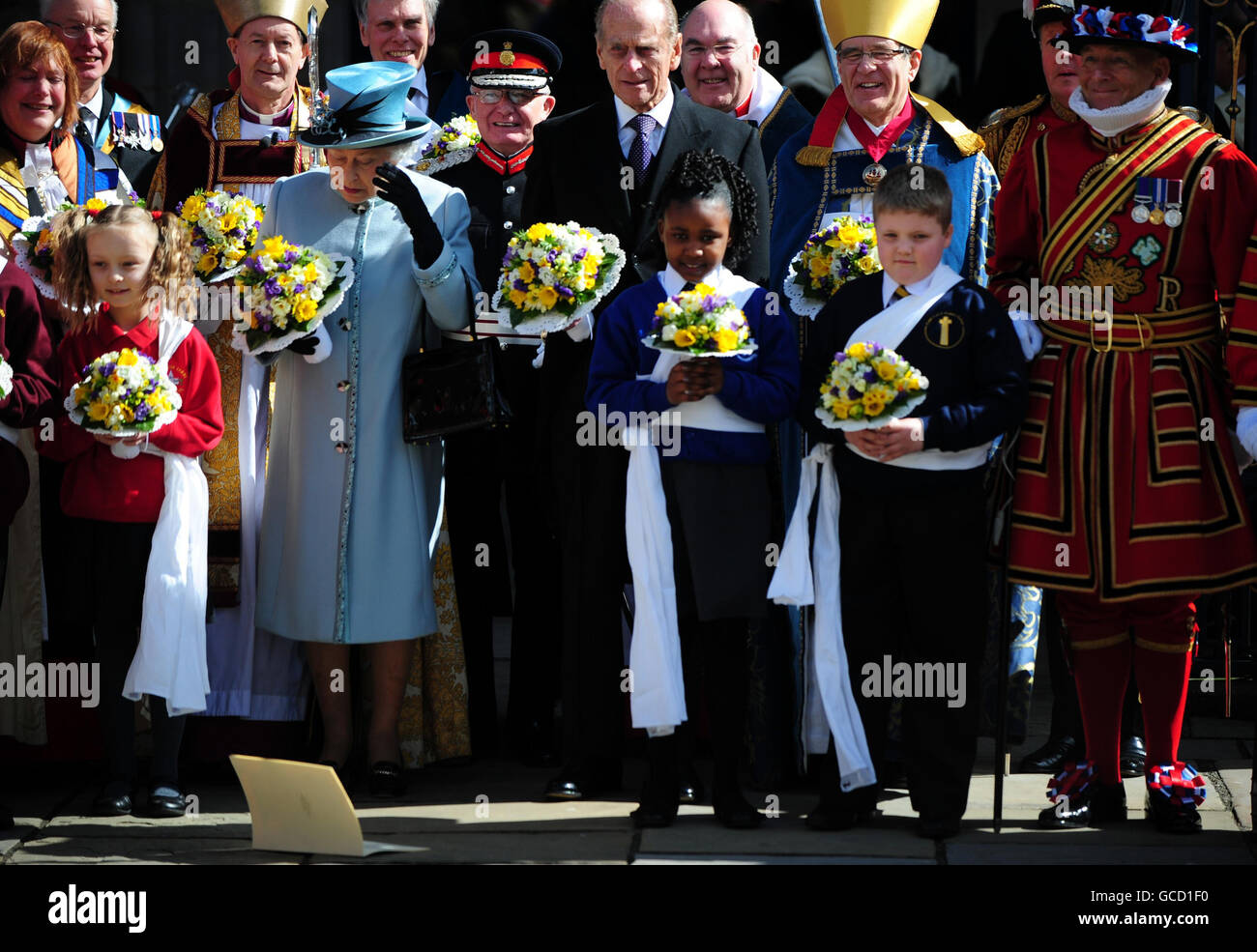 Royal Maundy-service Stockfoto