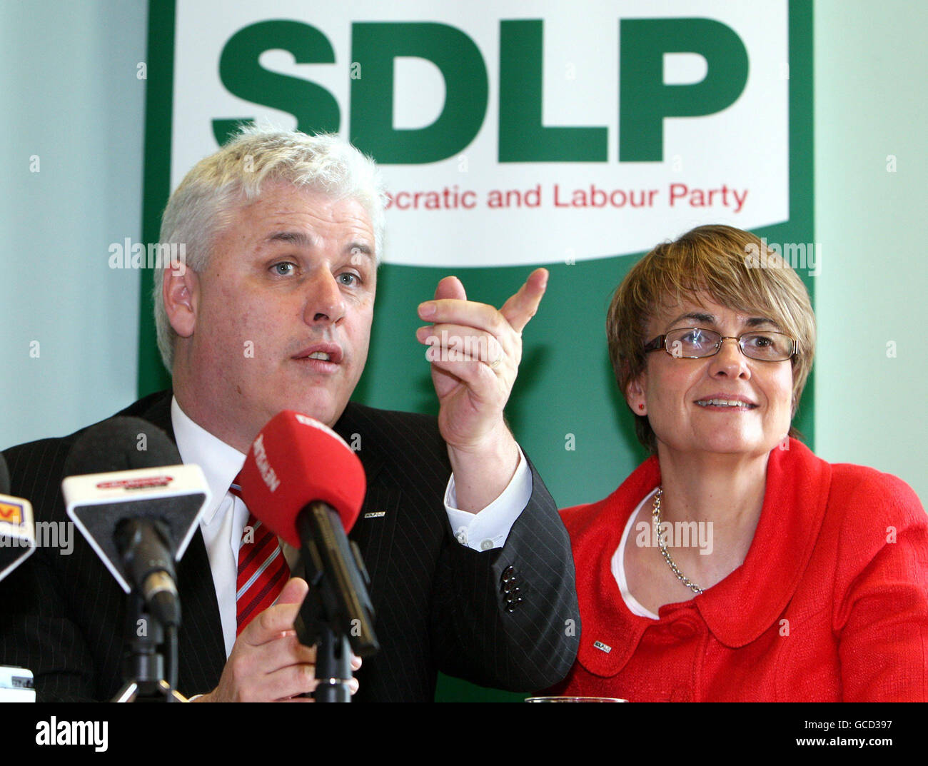Fearghal McKinney für SDLP Sitz zu kämpfen Stockfoto