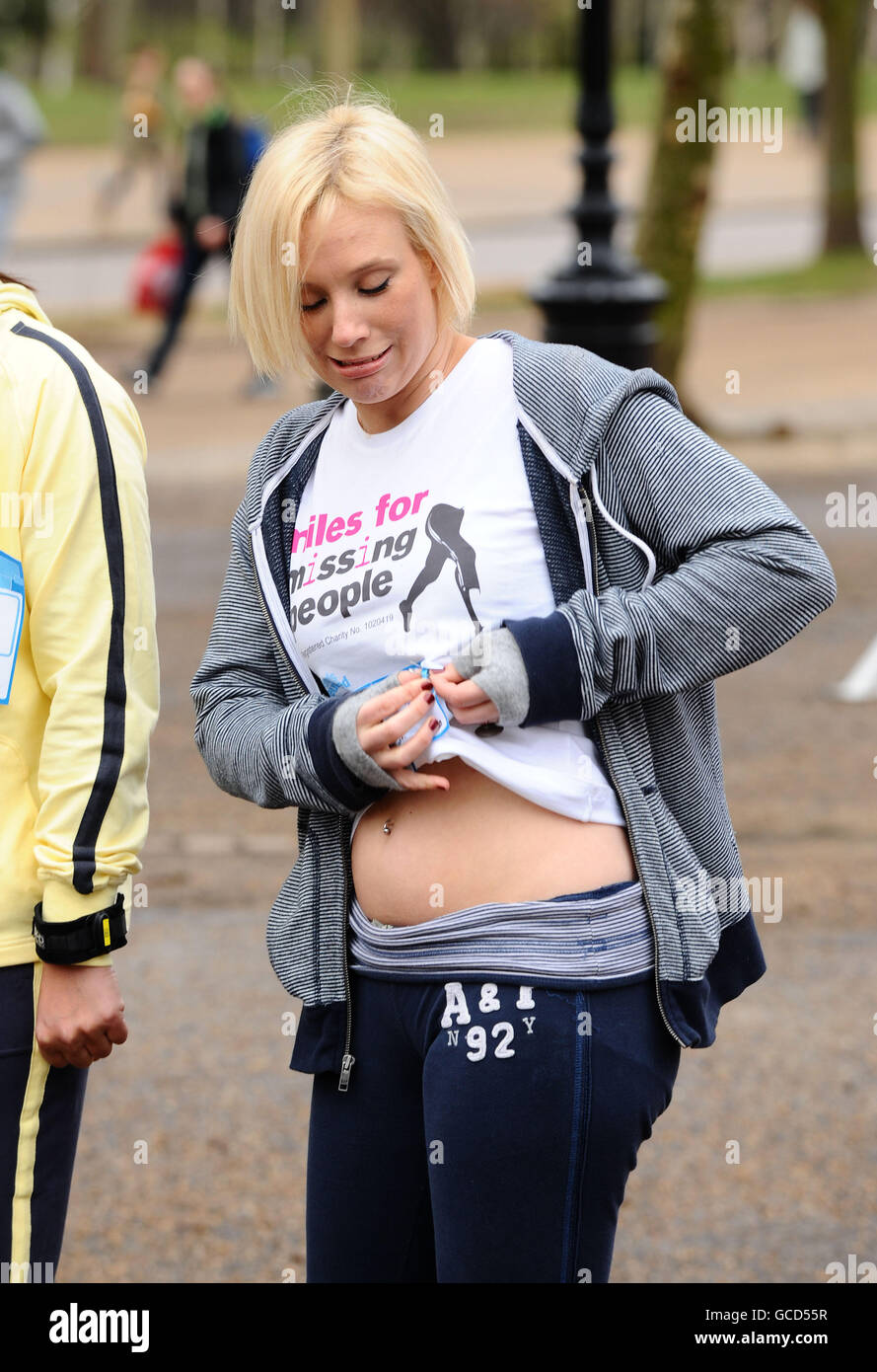 Kirsten O'Brien nimmt am 10kmLauf „Miles for Missing People“ im Hyde