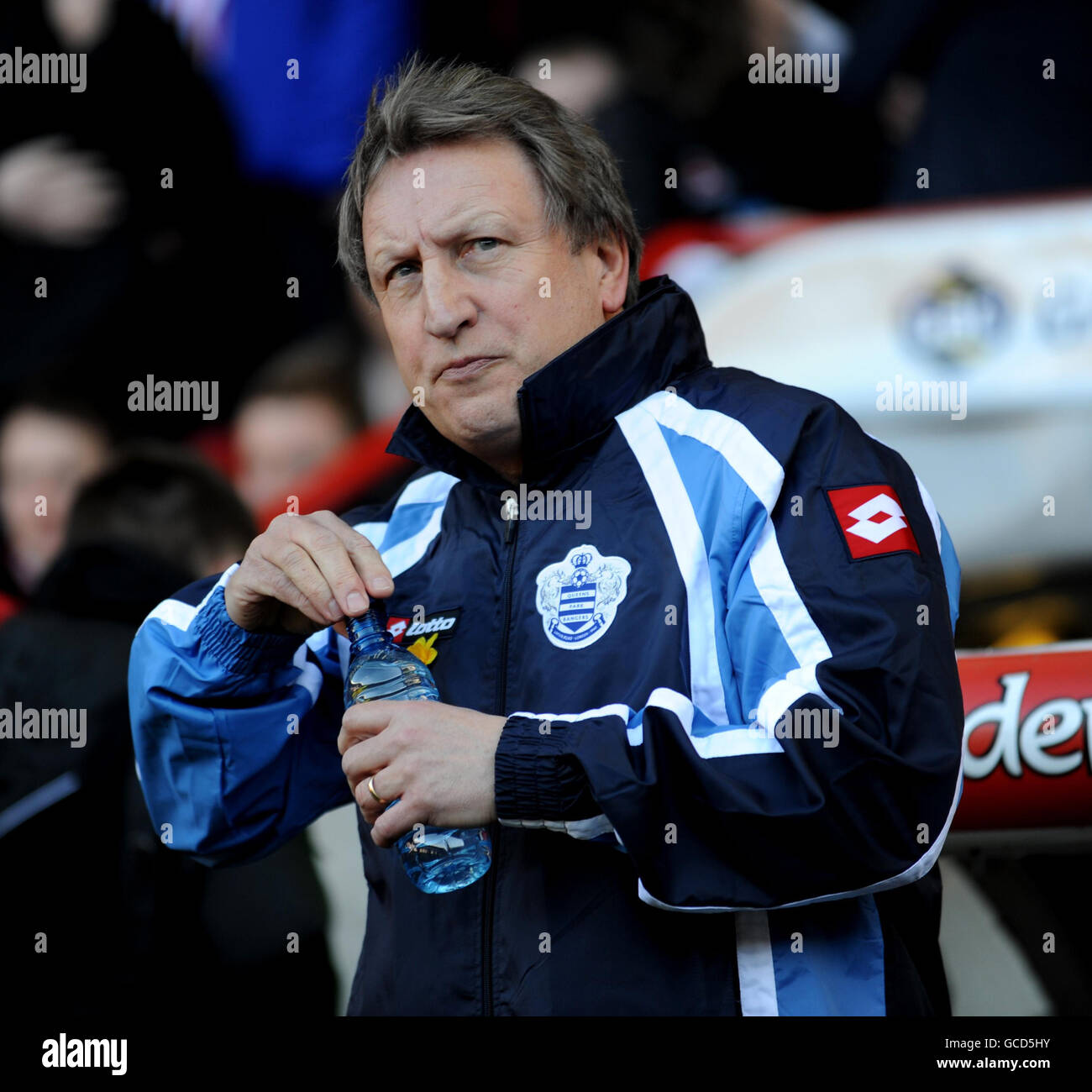 Neil Warnock, Manager der Queens Park Rangers, beim Coca-Cola Championship-Spiel in der Bramall Lane, Sheffield. Stockfoto