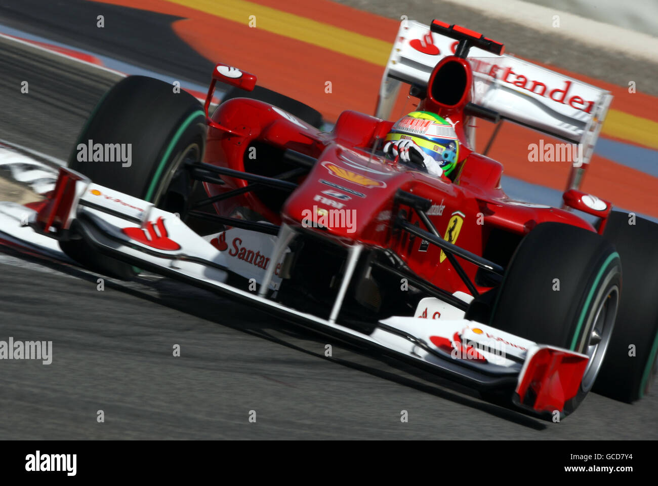 Ferrari Felipe Massa während des Trainings auf dem Bahrain International Circuit in Sakhir, Bahrain. Stockfoto