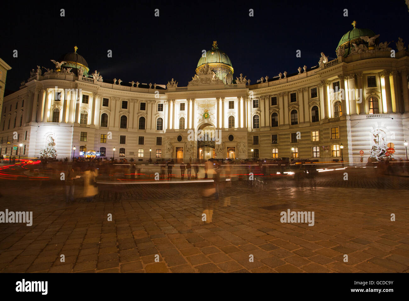 Wien bei Nacht Stockfoto