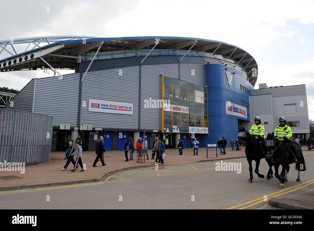 Gesamtansicht des Galpharm Stadions, Heimat von Huddersfield Town Stockfoto