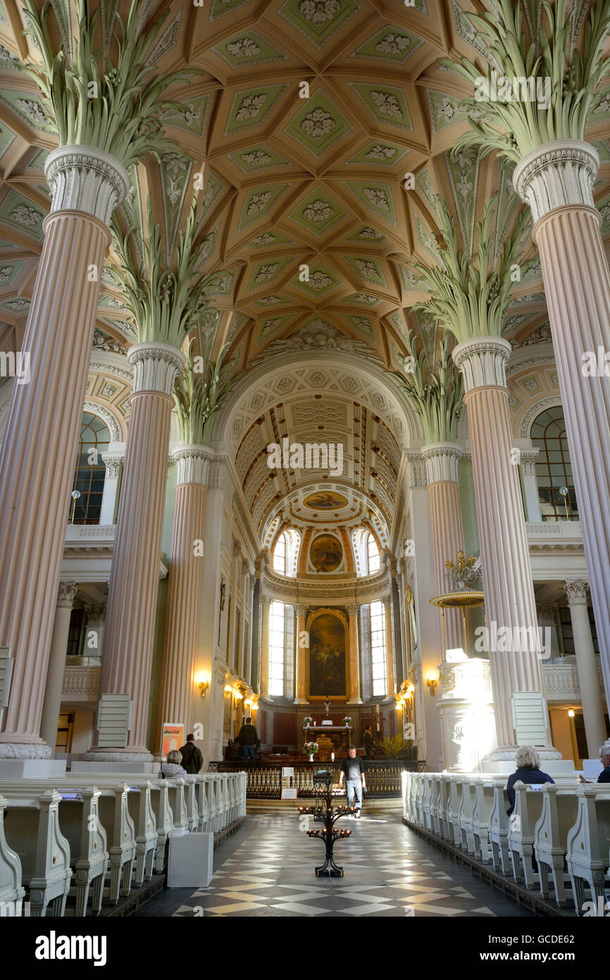 Klassizistischen Innenraum der Nikolaikirche in Leipzig Stockfoto