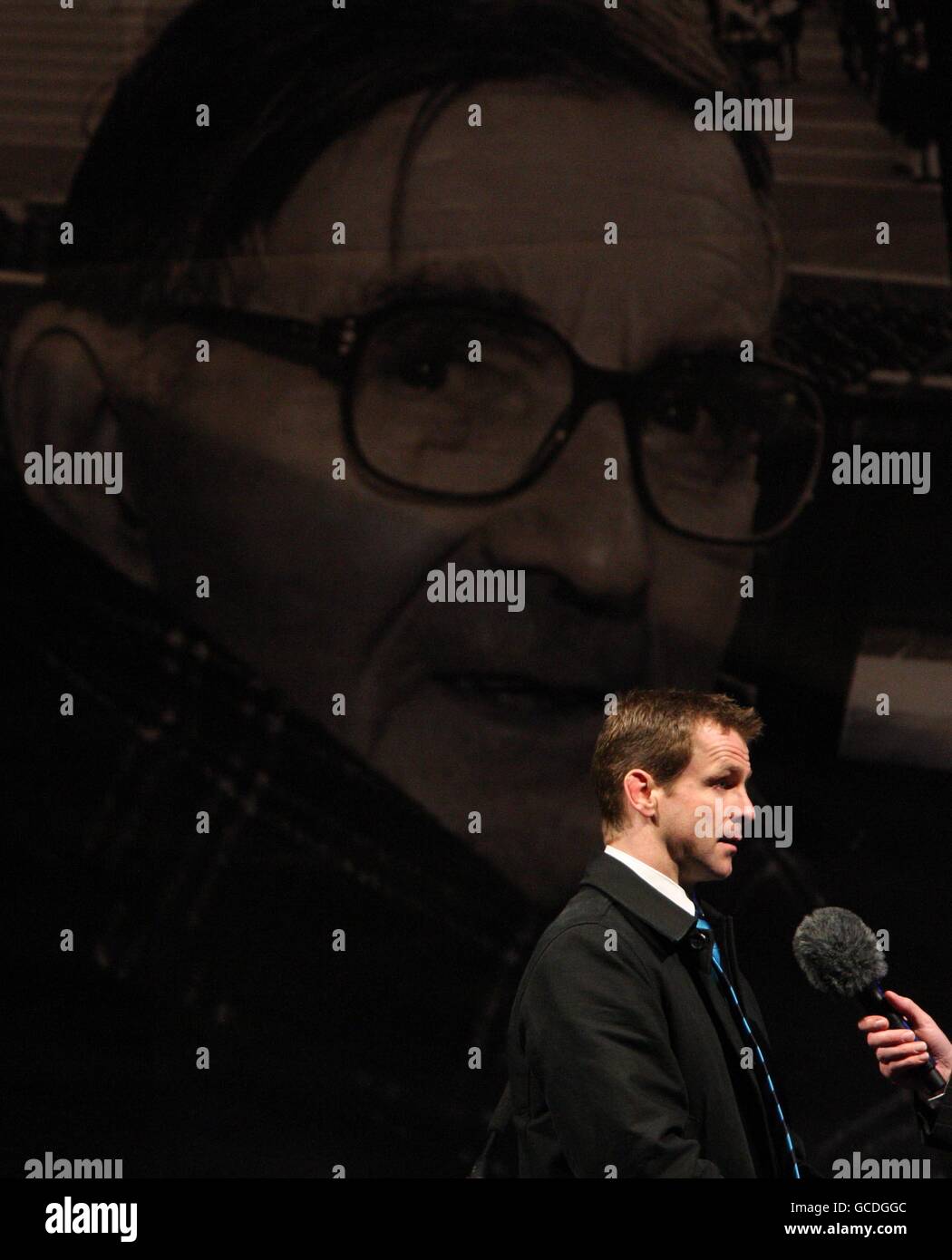 Schottlands Chris Paterson spricht bei der Bill McLaren Tribute Night im Murrayfield, Edinburgh. Stockfoto