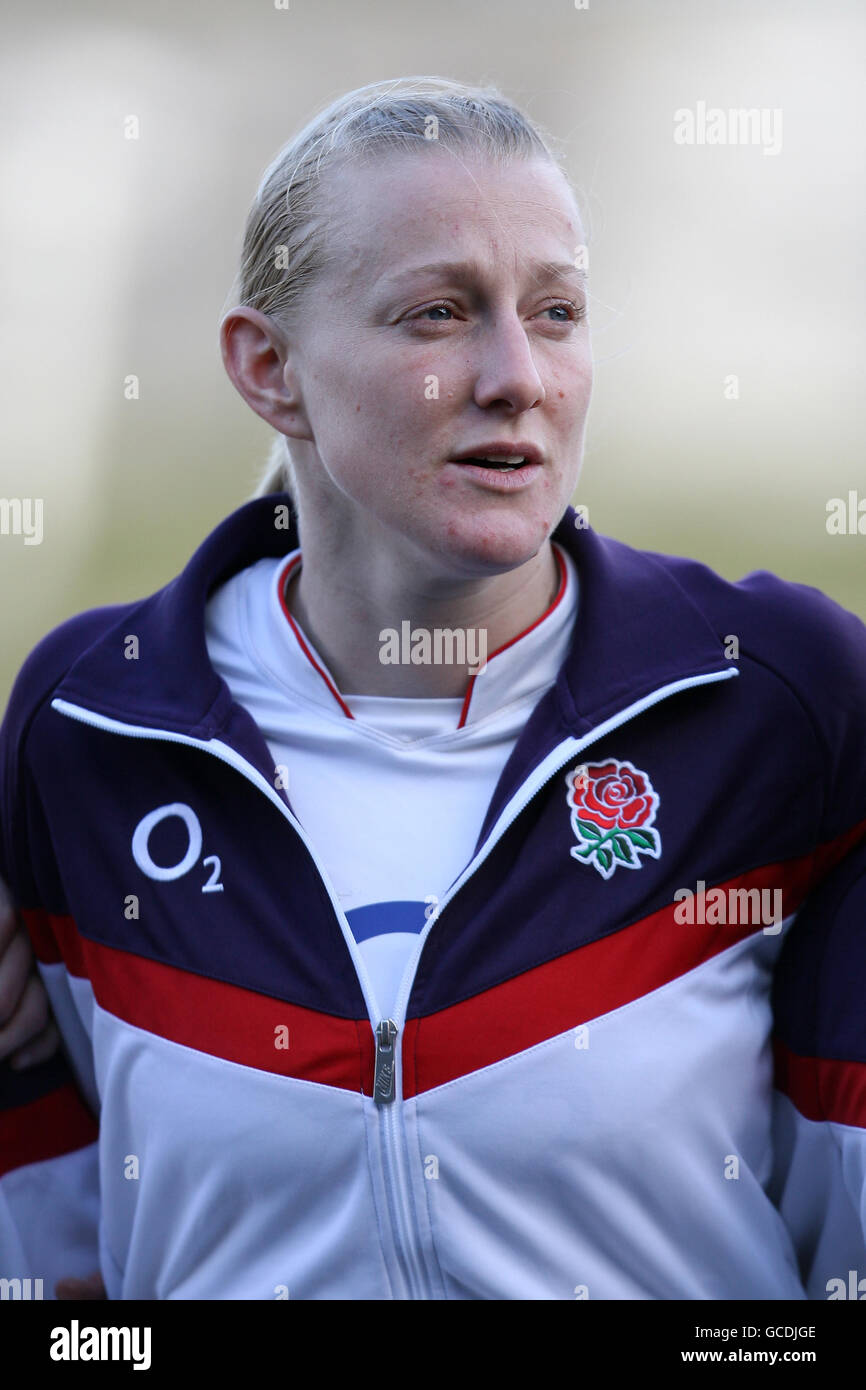 Rugby Union - RBS Womens 6 Nations Championship 2010 - Schottland gegen England - Meggetland Stadium. Tamara Taylor, England Stockfoto