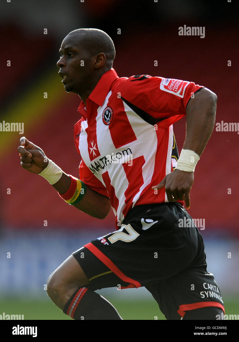 Fußball - Coca-Cola Football League Championship - Sheffield United / Queens Park Rangers - Bramall Lane. Henri Camara, Sheffield United Stockfoto