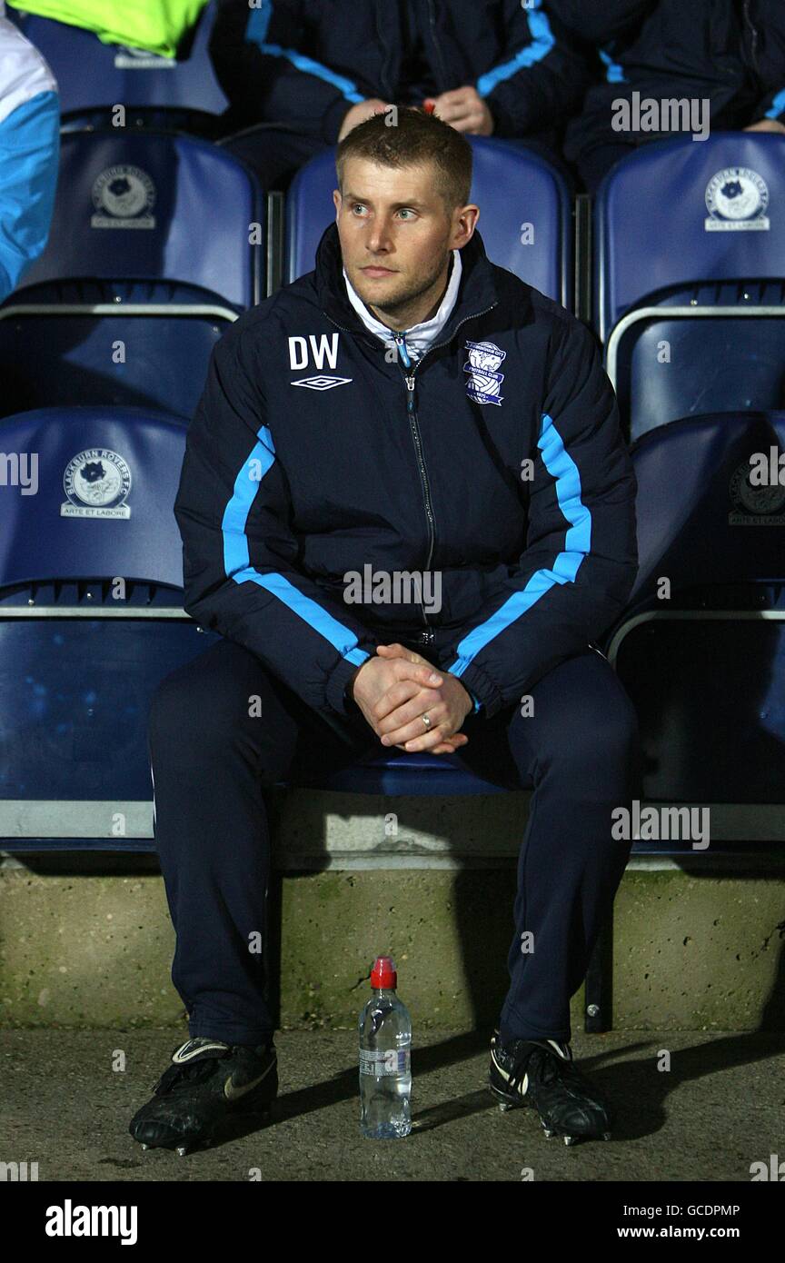 Fußball - Barclays Premier League - Blackburn Rovers gegen Birmingham City - Ewood Park. Dave Watson, Torwarttrainer von Birmingham City Stockfoto