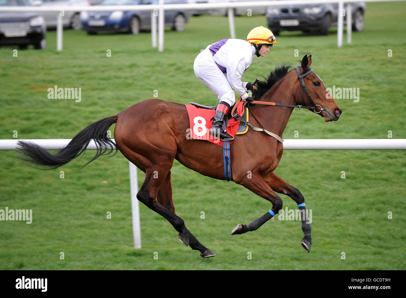 Pferderennen - The Lincoln Meeting - Doncaster Racecourse. Hollow Green von Catherine Gannon geritten wird für die Post williamhill.com - Spielen Bingo Handicap Stockfoto