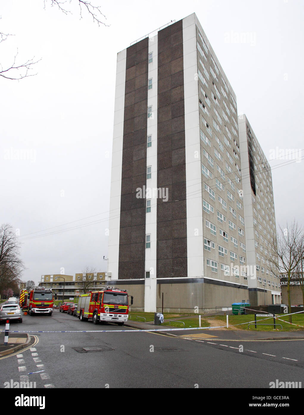 Zwei Feuerwehrmänner sterben Kampf gegen Southampton blaze Stockfoto