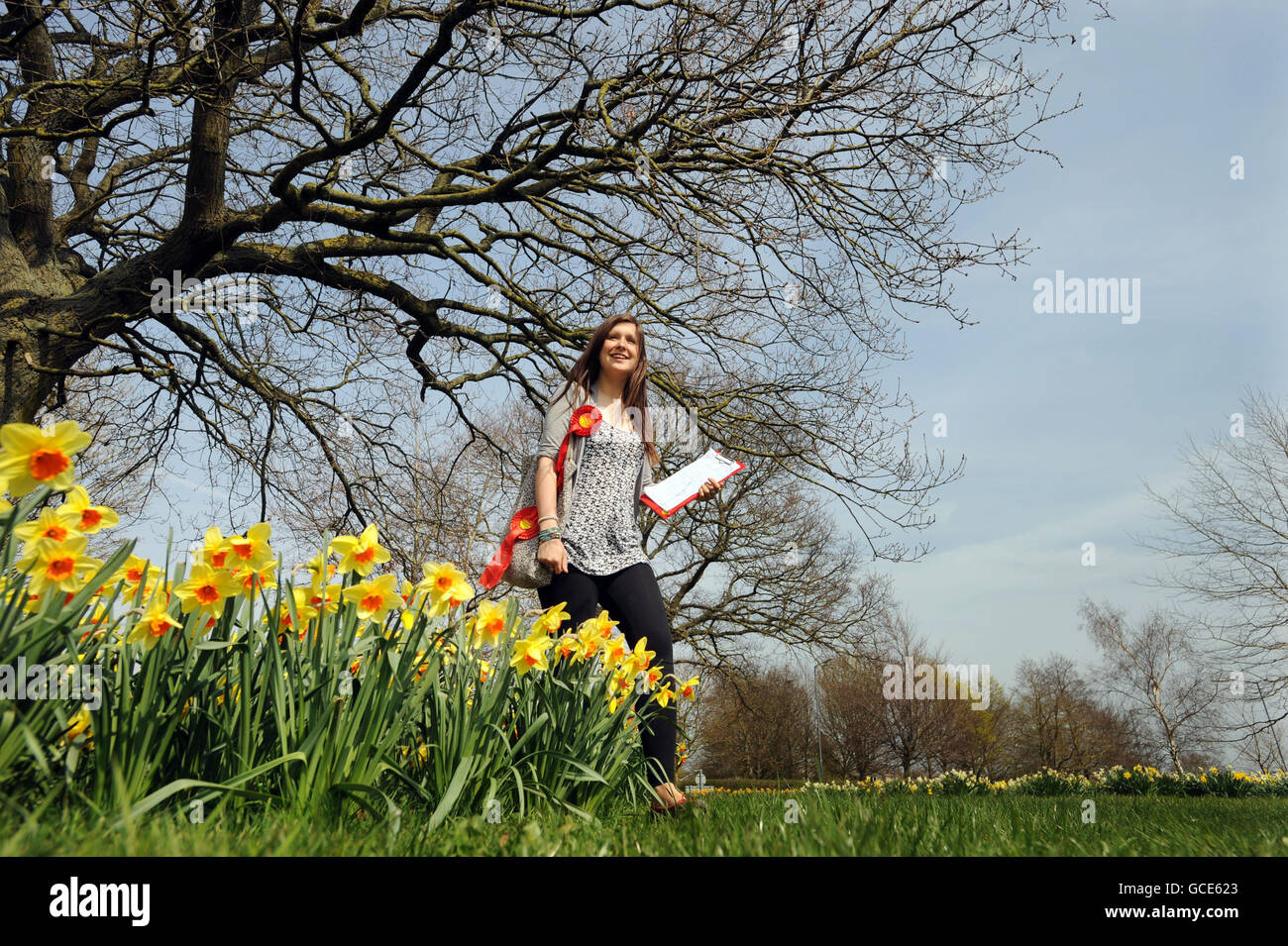 Allgemeinen Wahlkampagne am 10. Apr 2010 Stockfoto