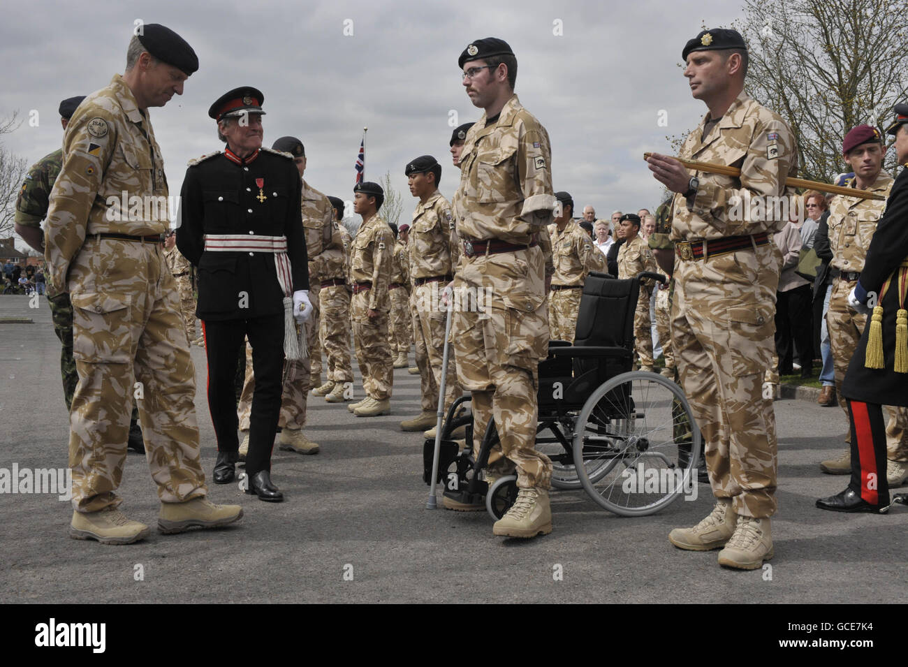 Kampagne Medaillen präsentiert 11 EOD-Regiment Stockfoto