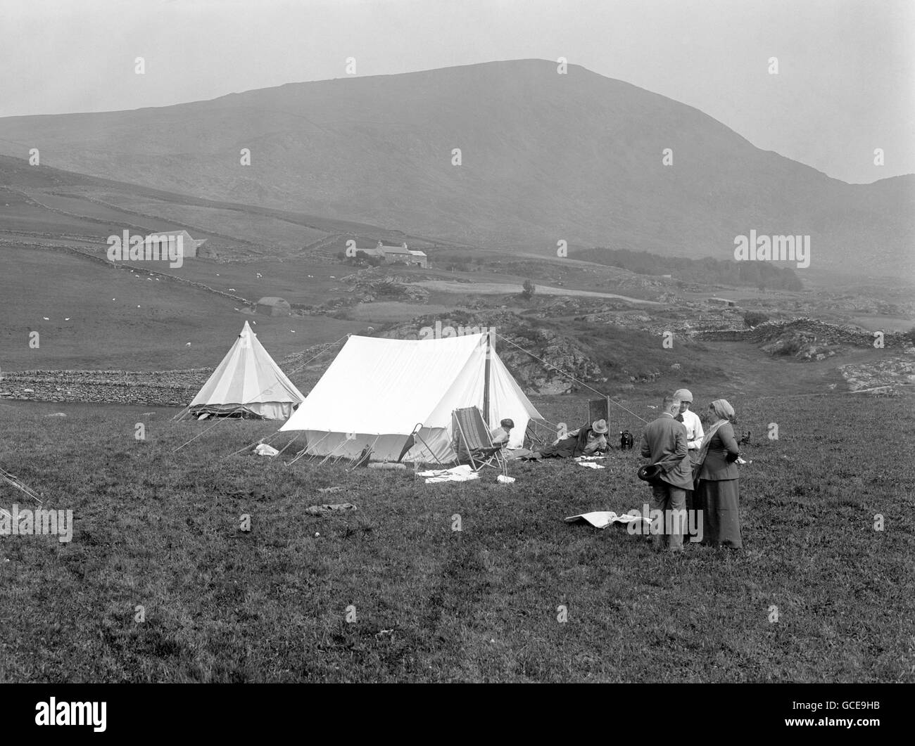 Lifestyle, Freizeit und Tourismus - Moel Hebog Stockfoto