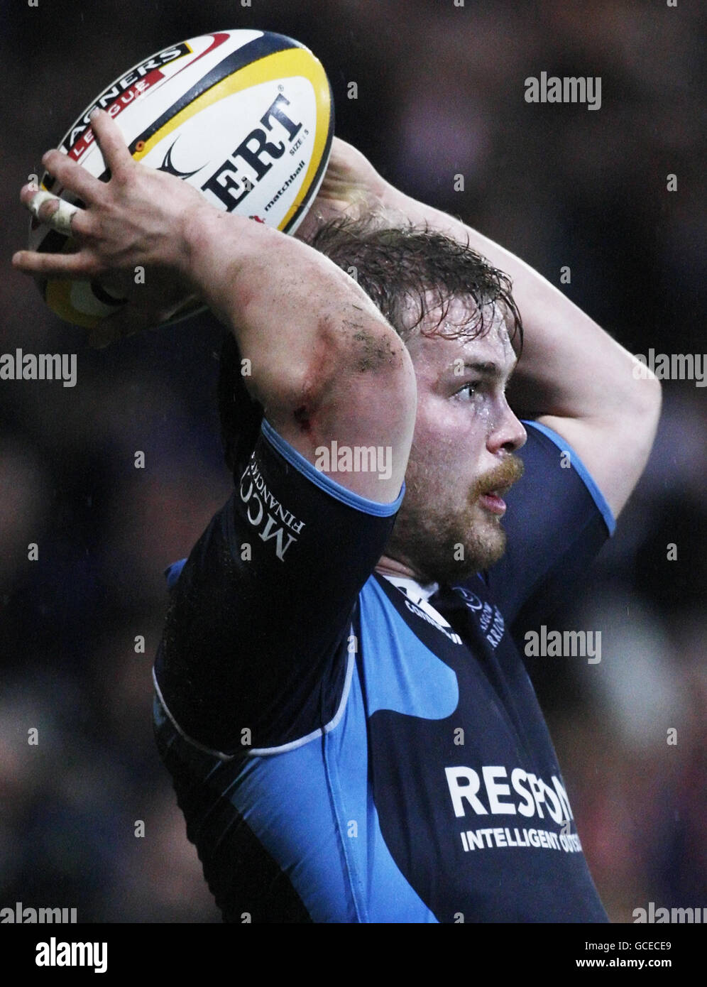 Rugby Union - Magners League - Glasgow Warriors / Leinster - Firhill Arena. Fergus Thomson von Glasgow Warriors während des Spiels der Magners League in der Firhill Arena, Glasgow. Stockfoto